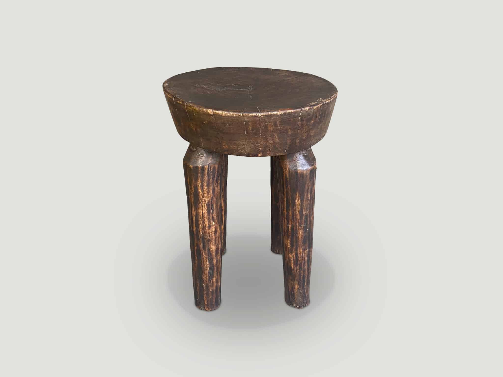 Antique African side table or stool