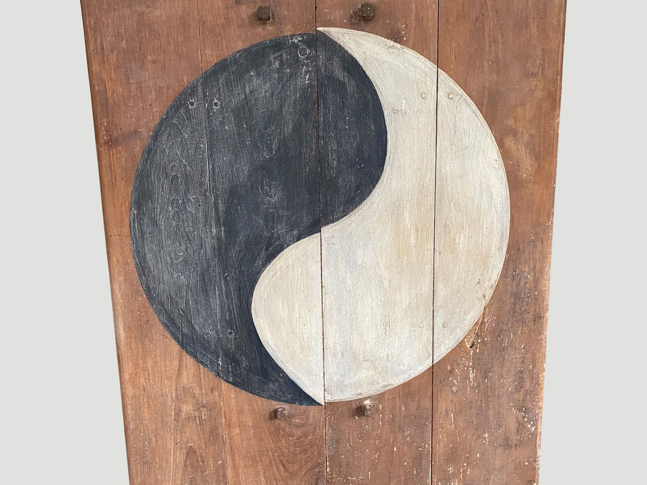 yin and yang antique door