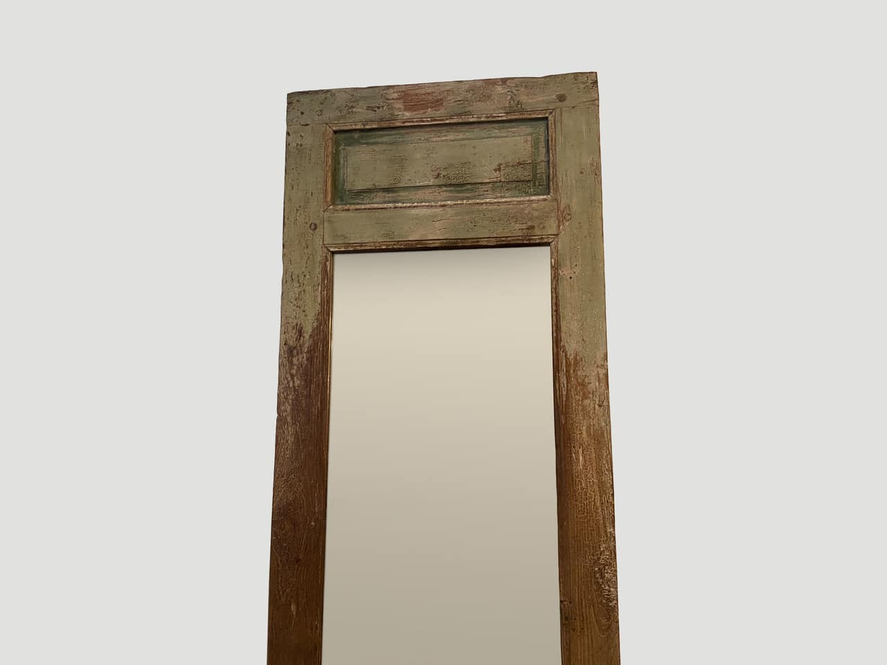 antique framed bevelled mirror