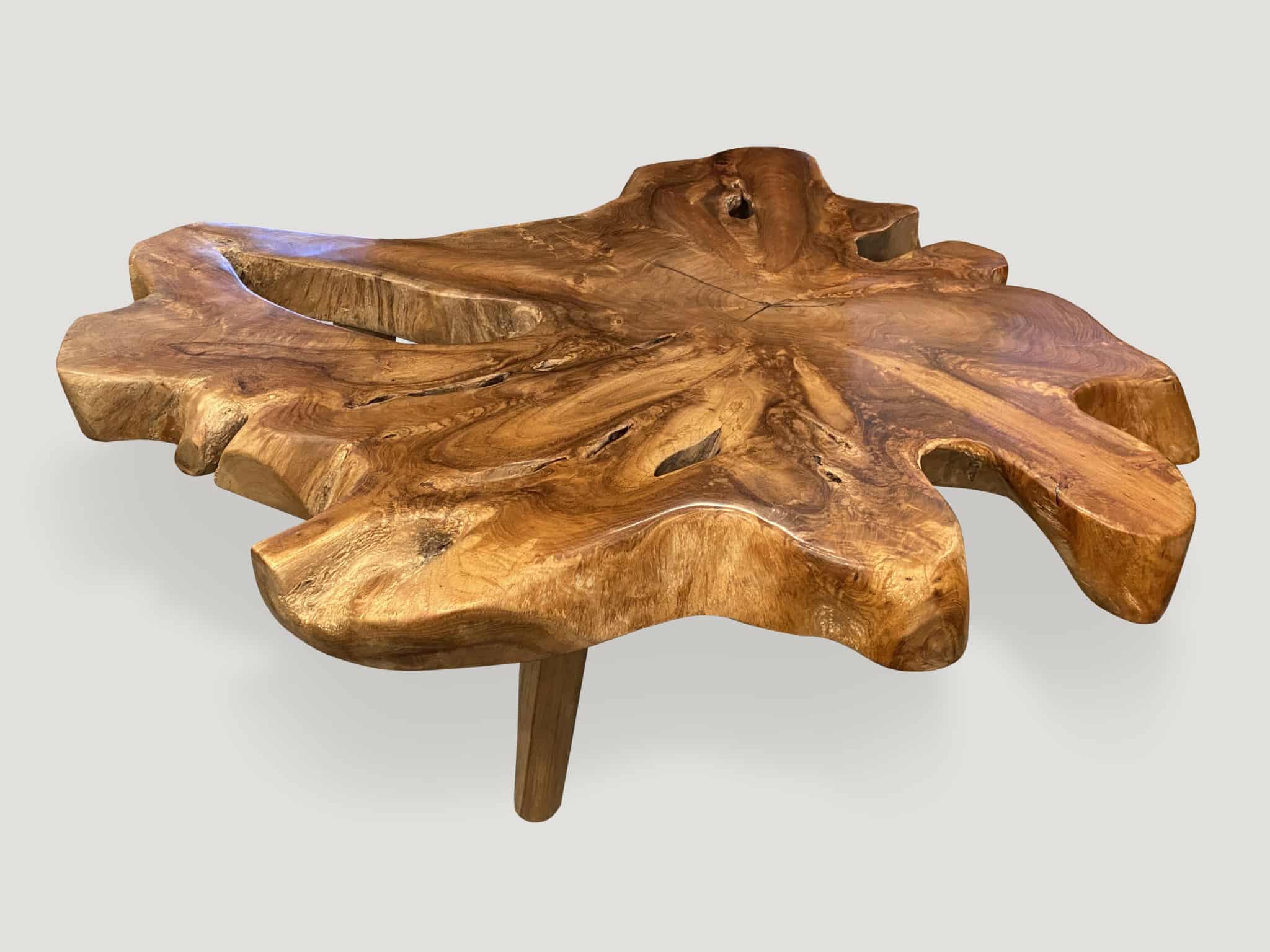 single slab live edge coffee table