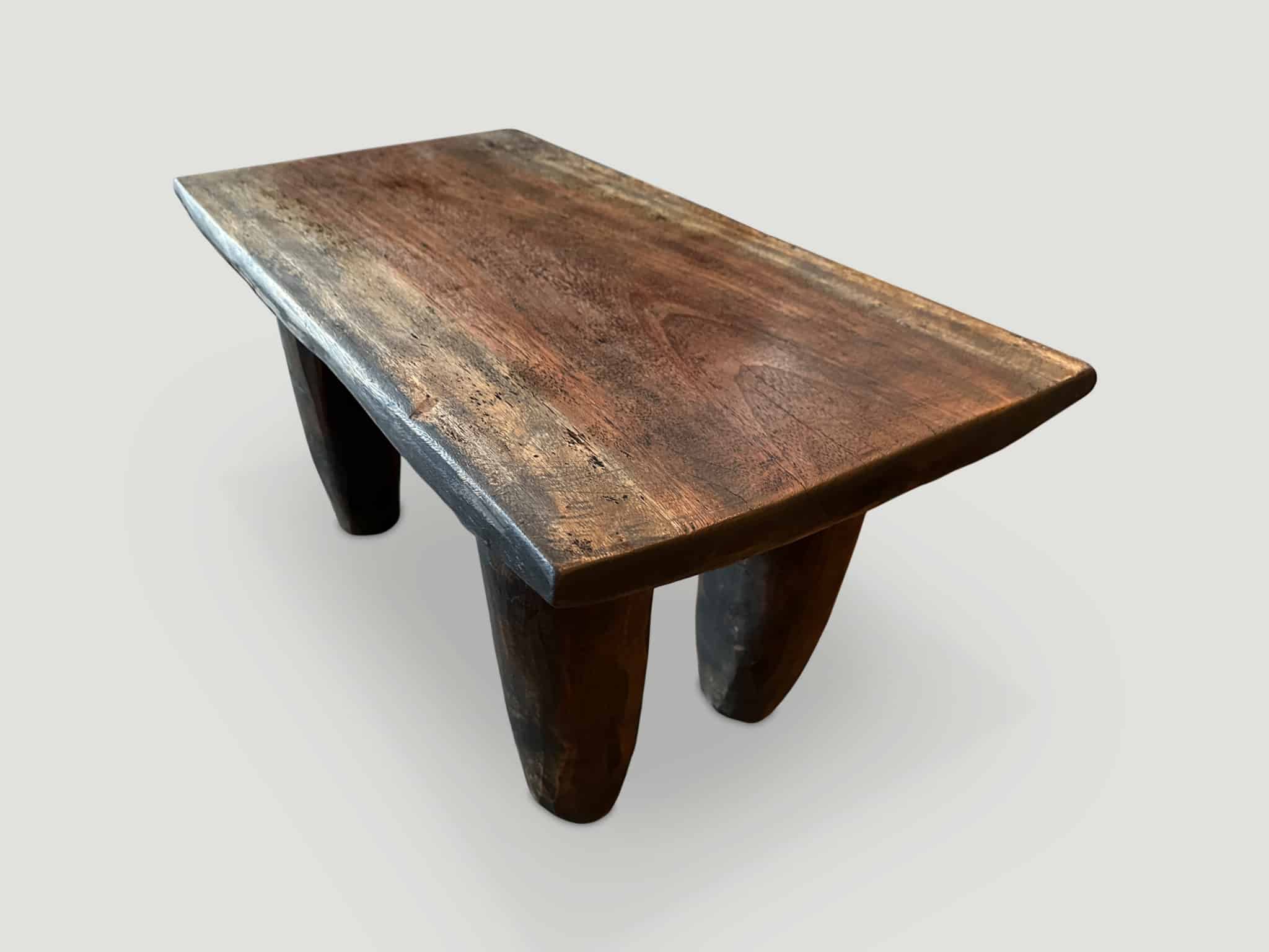 ANTIQUE AFRICAN SENUFU COFFEE TABLE OR BENCH