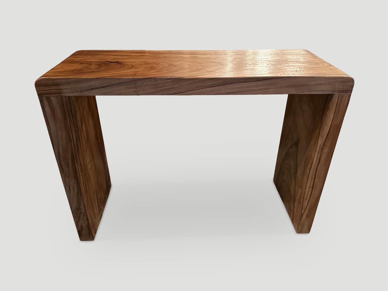 minimalist console table made from star wood