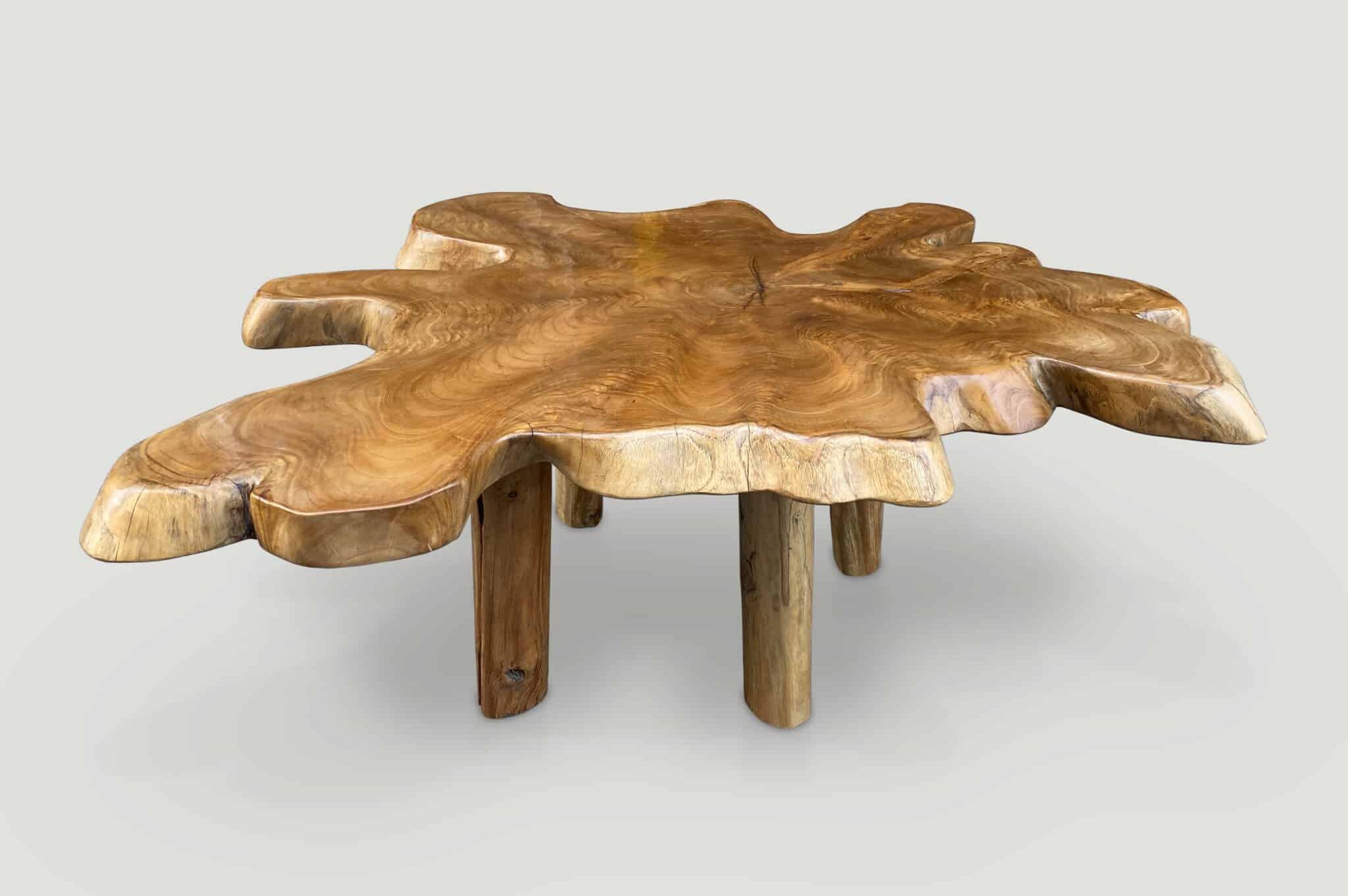 single slab live edge coffee table