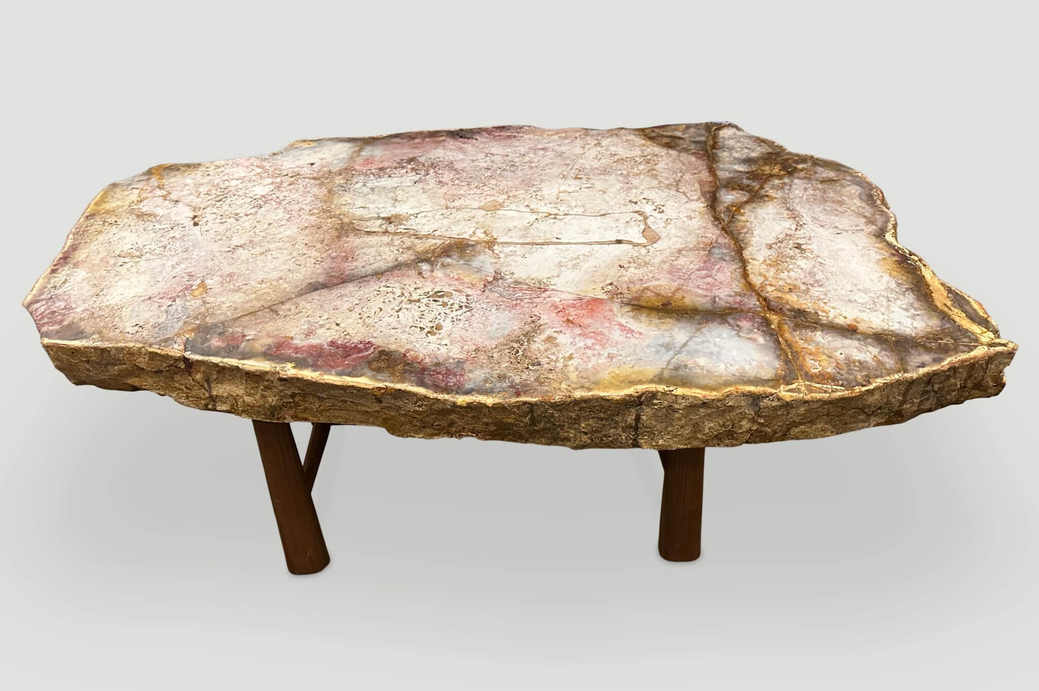 petrified wood coffee table