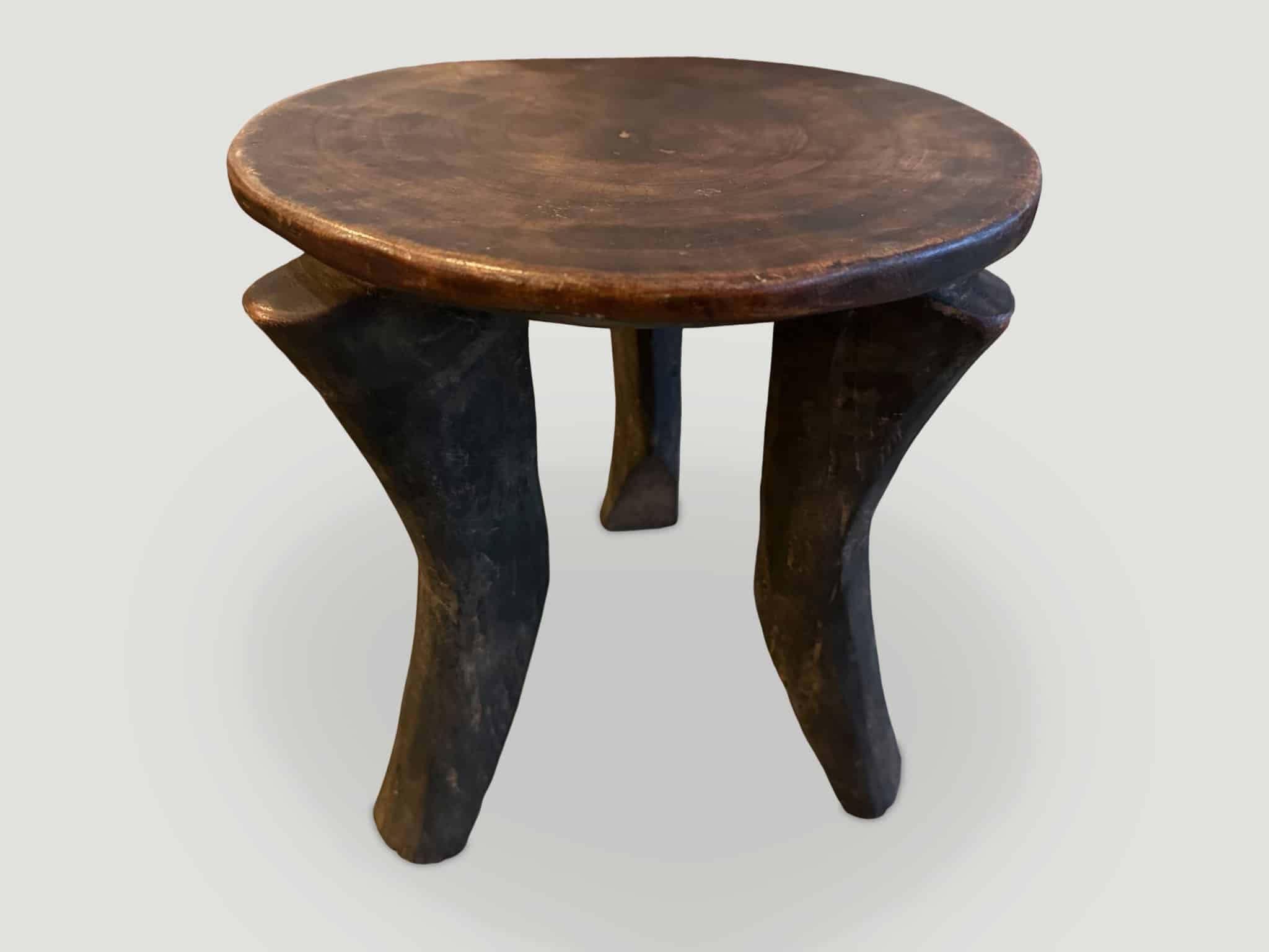 antique African side table