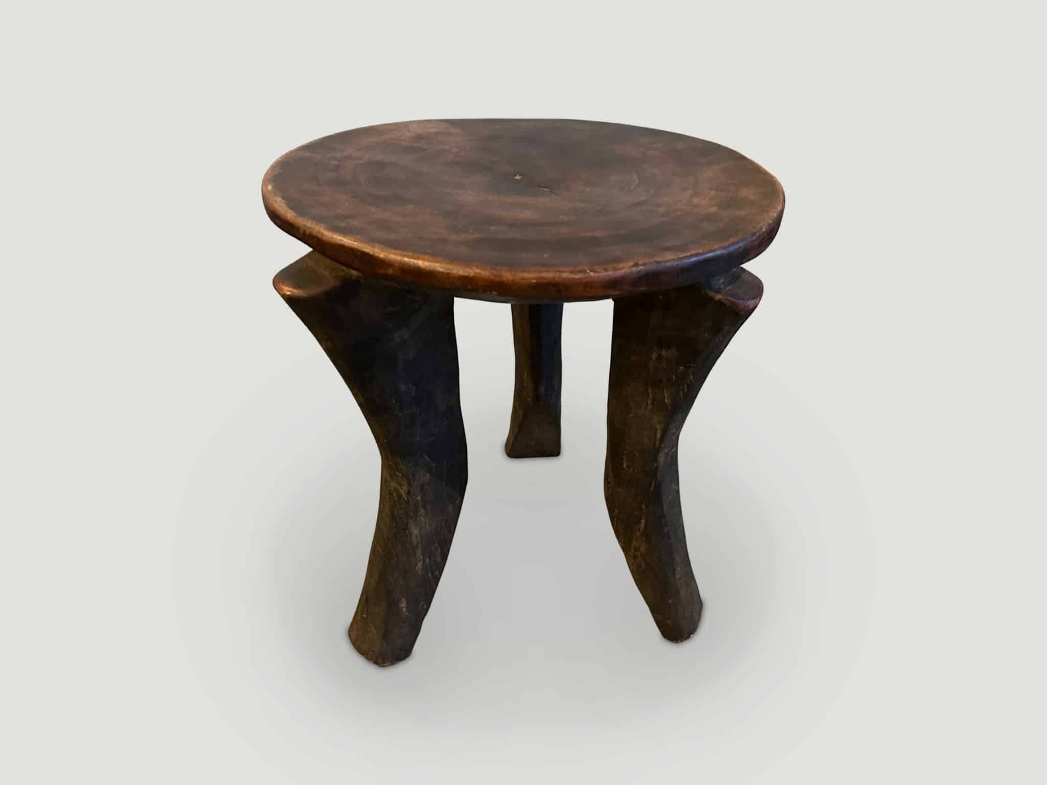 ANTIQUE AFRICAN SIDE TABLE