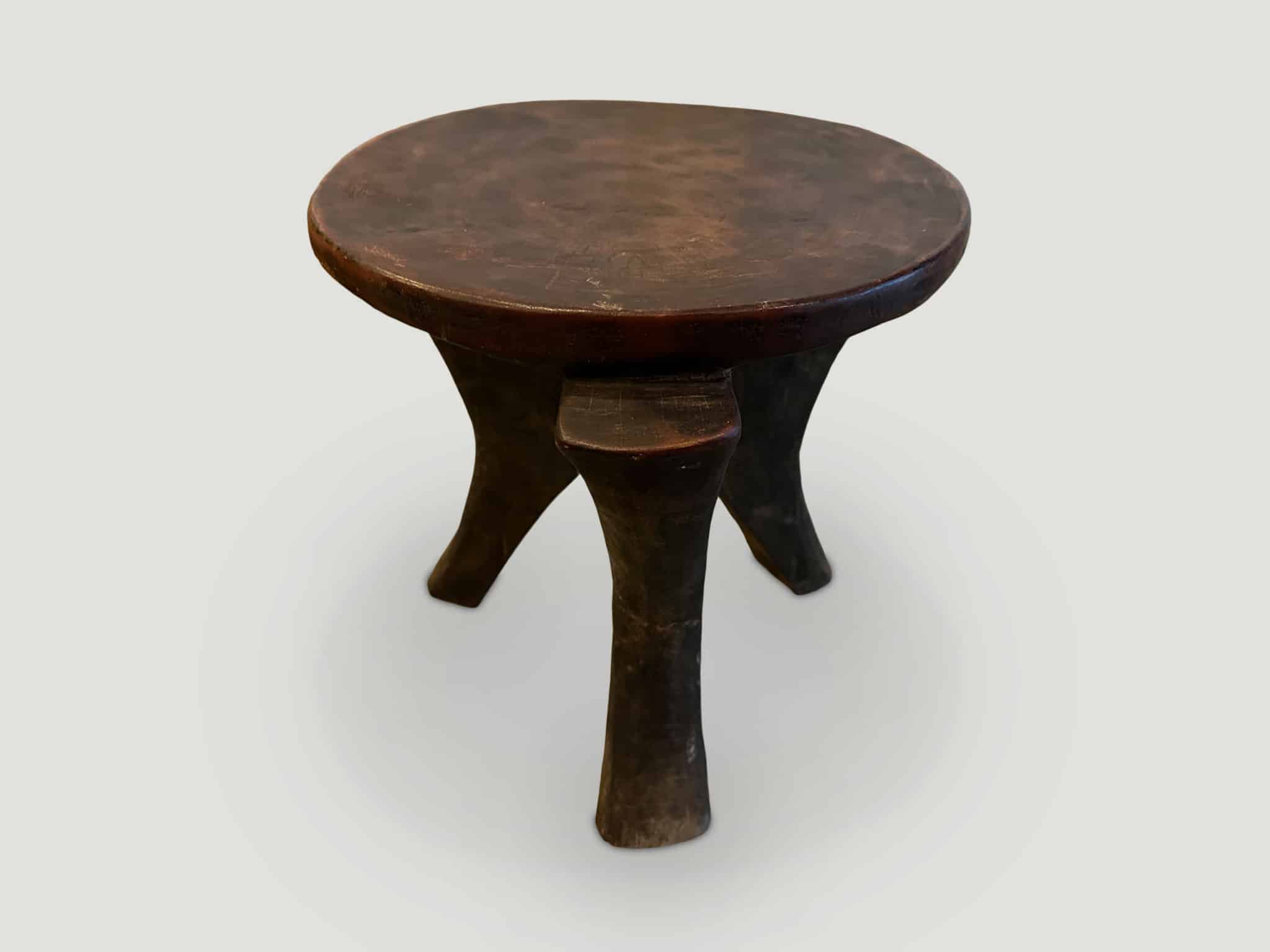 ANTIQUE AFRICAN SIDE TABLE