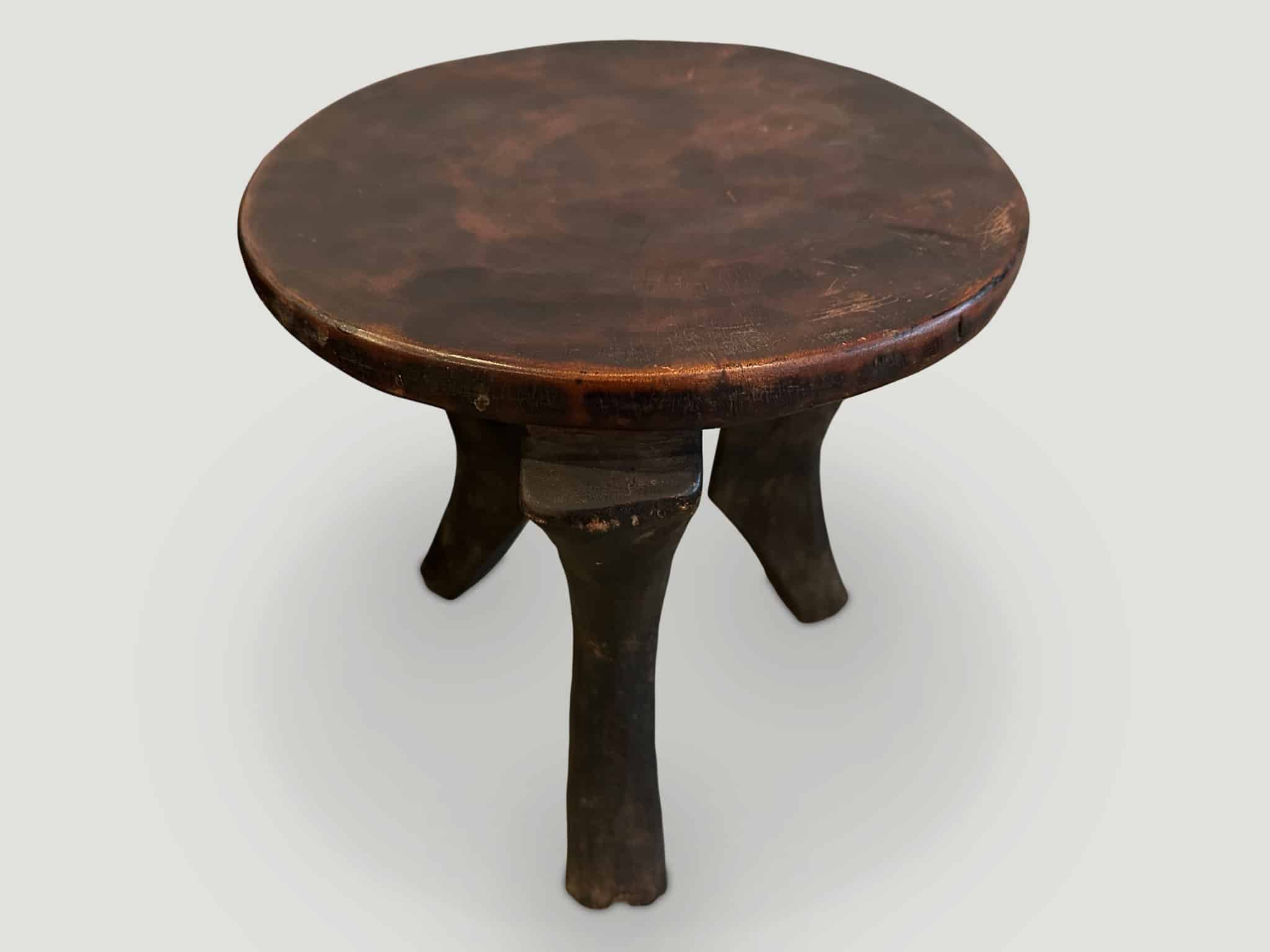 ANTIQUE AFRICAN SIDE TABLE