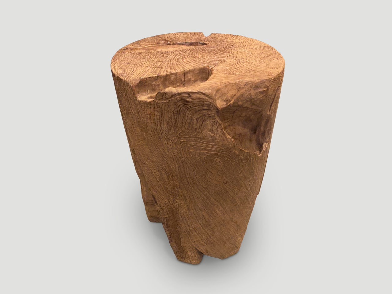 organic cylinder side table