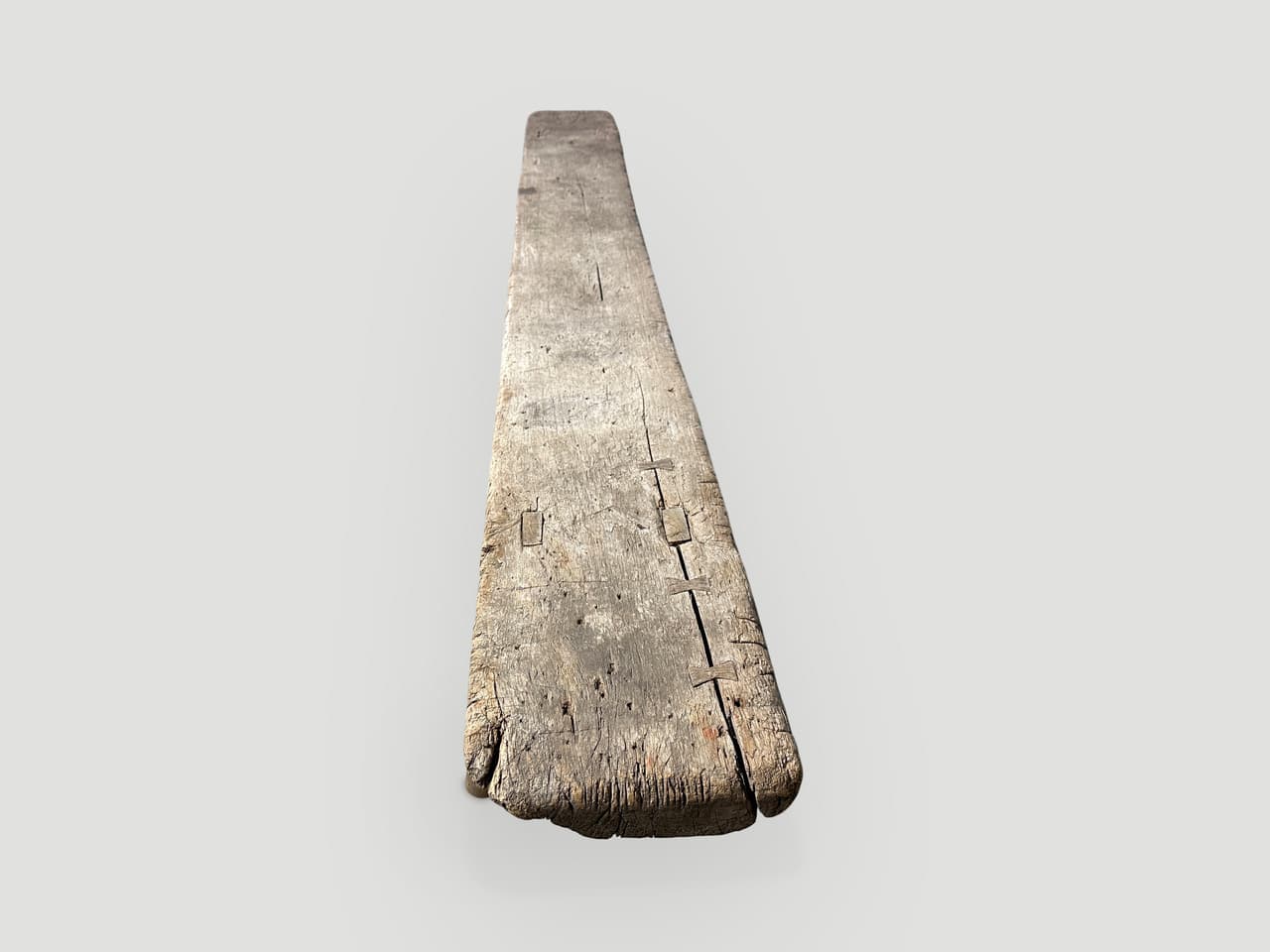 wabi sabi long teak wood bench
