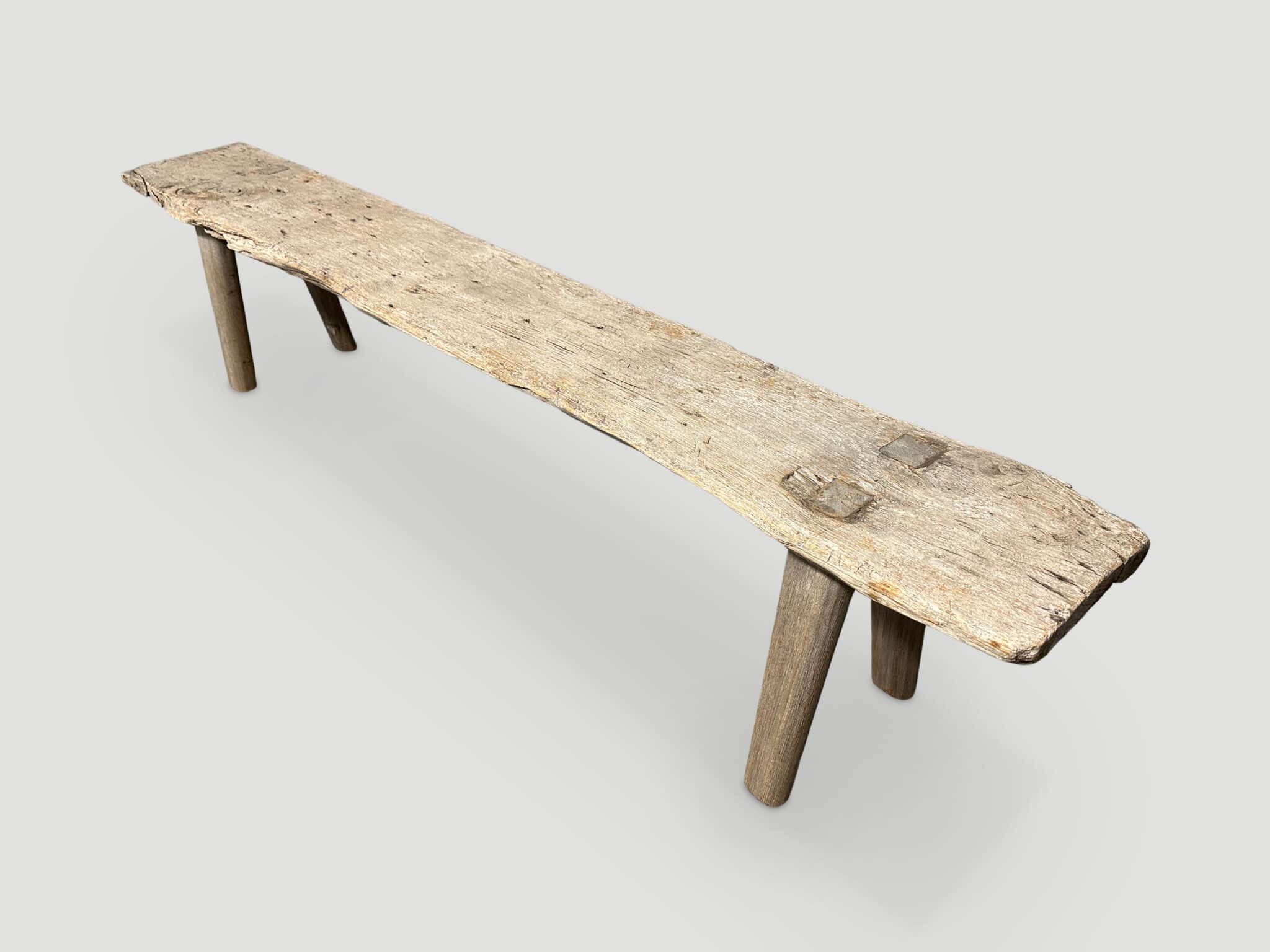 antique wabi sabi bench