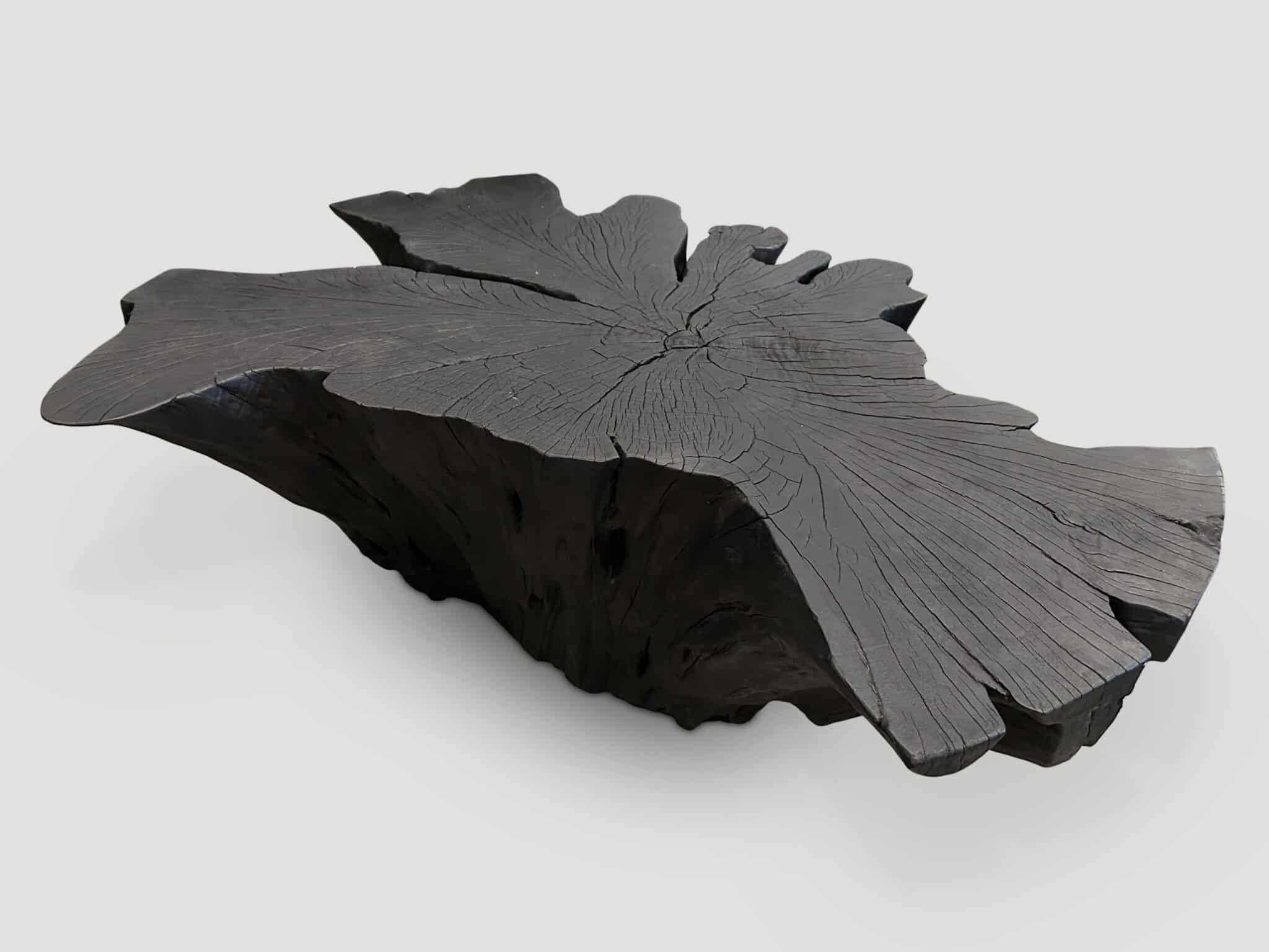charred rosewood coffee table