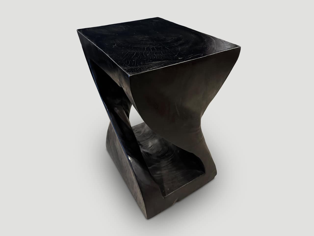 impressive charred pedestal