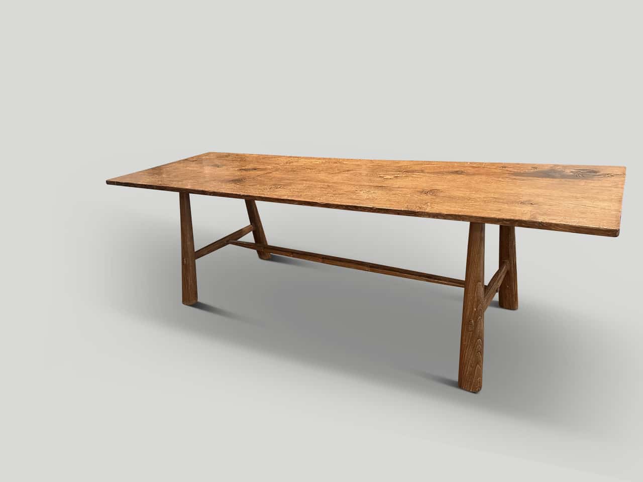 teak wood mid century couture dining table