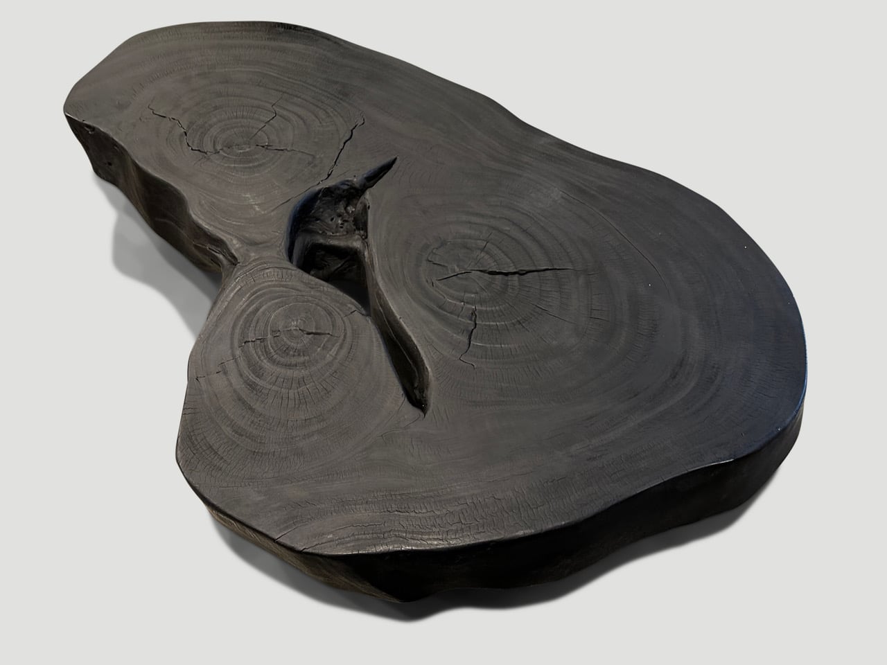 hand carved reclaimed suar wood coffee table