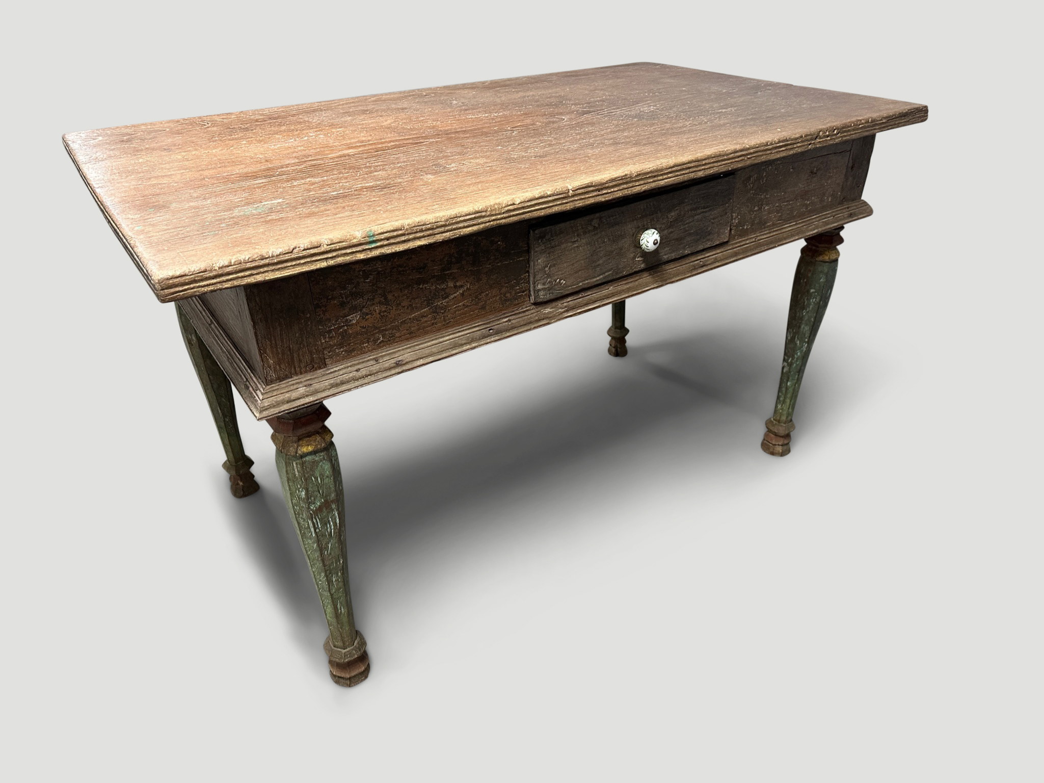 Antique colonial desk or console