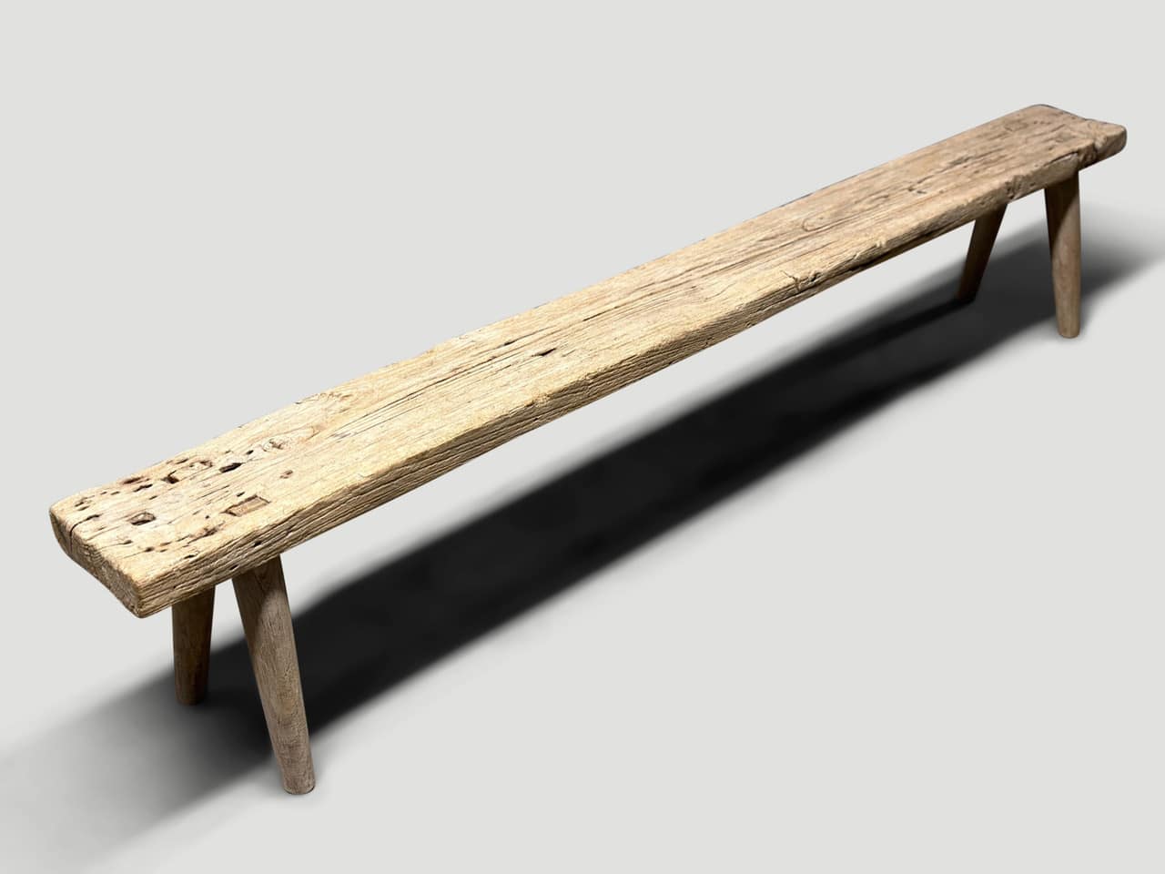 wabi sabi teak wood bench