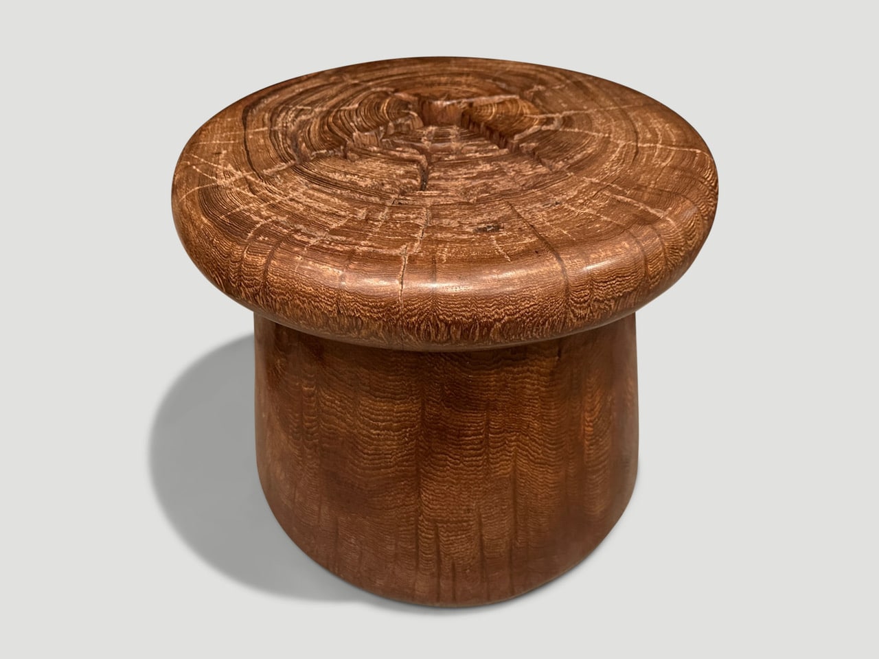century old teak wood side table