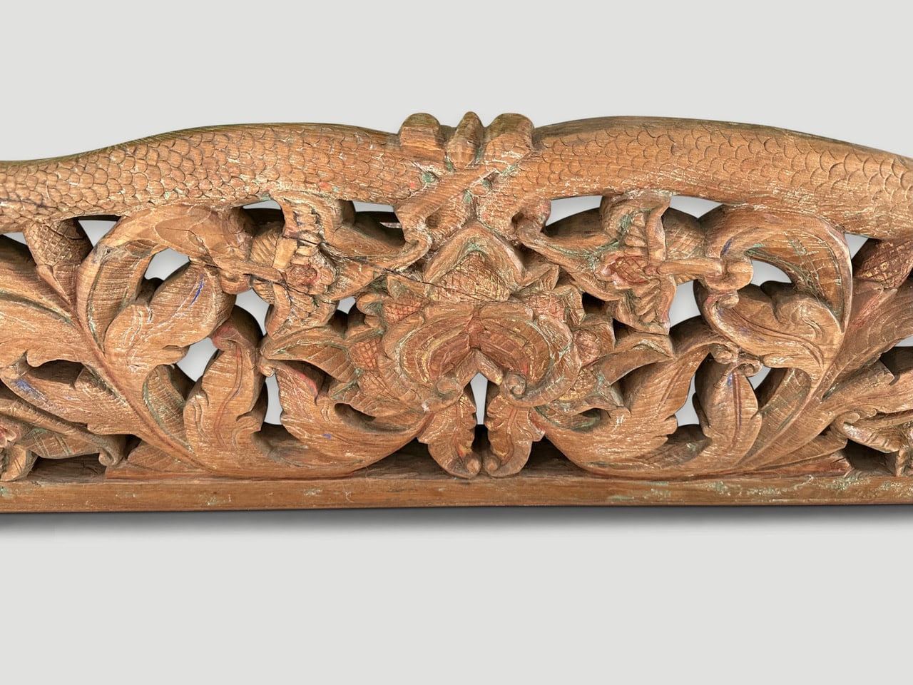 wood dragon carving