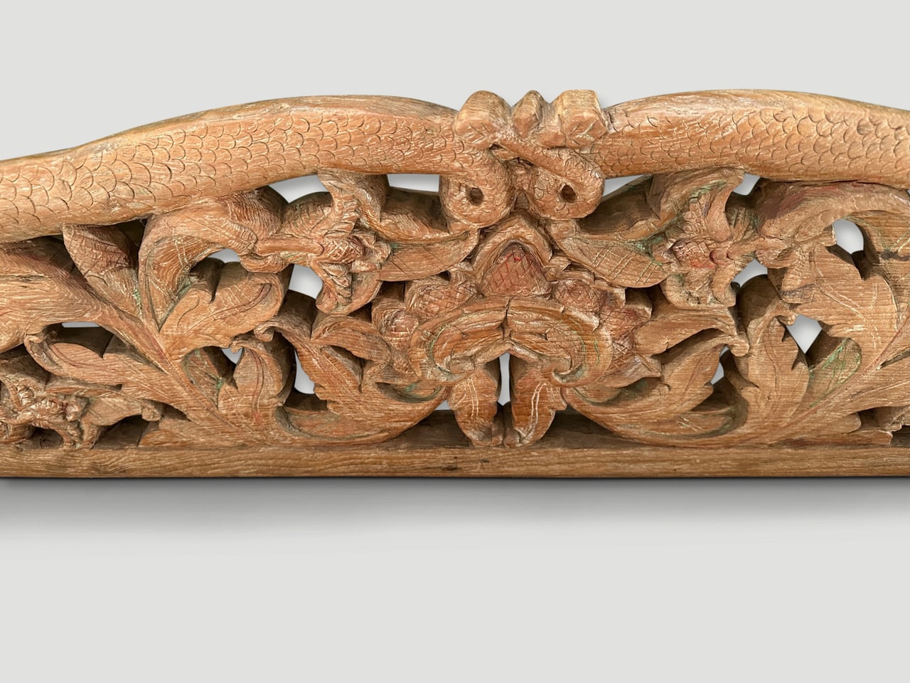 wood dragon carving