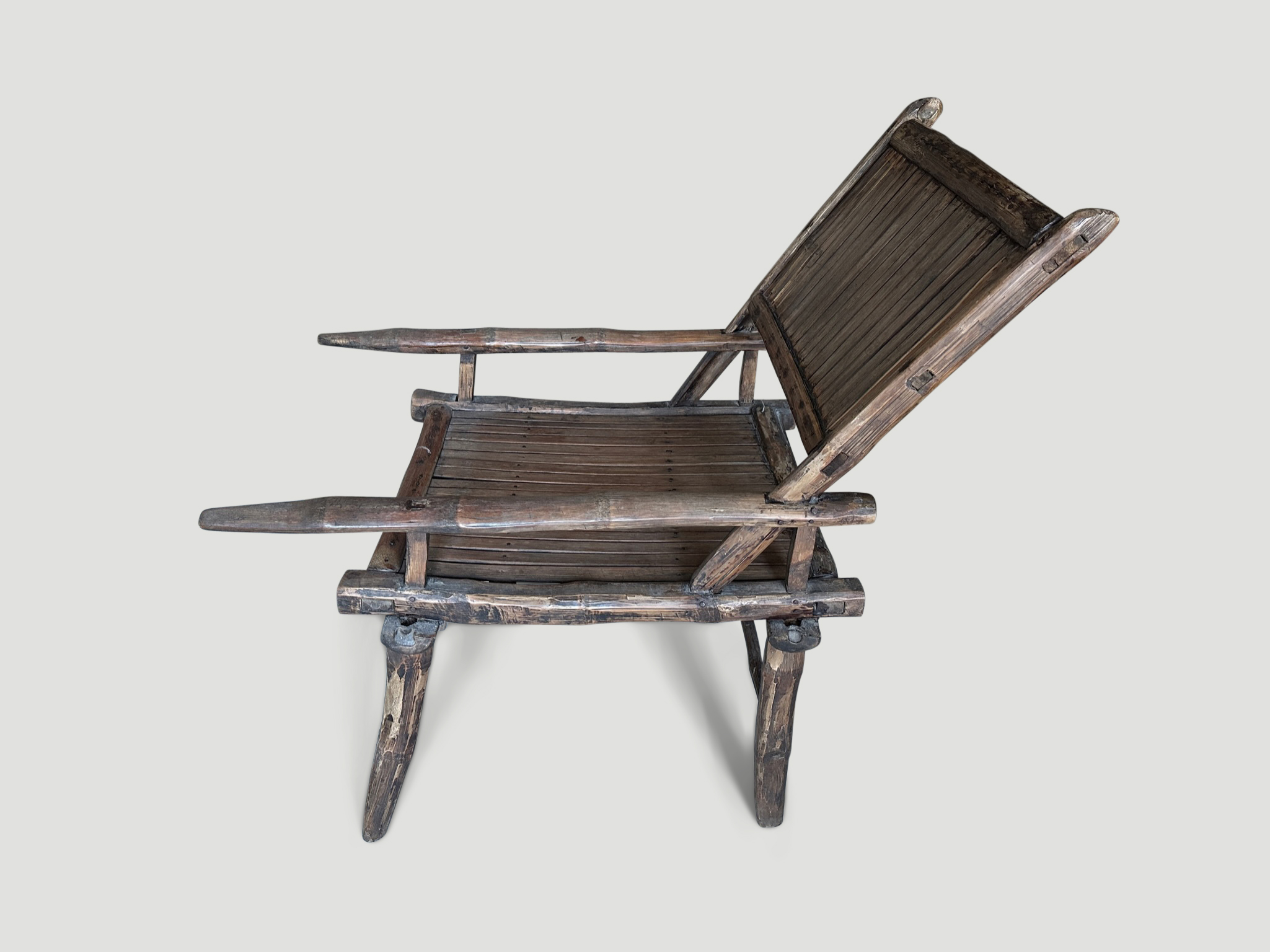 hand made antique bamboo chair