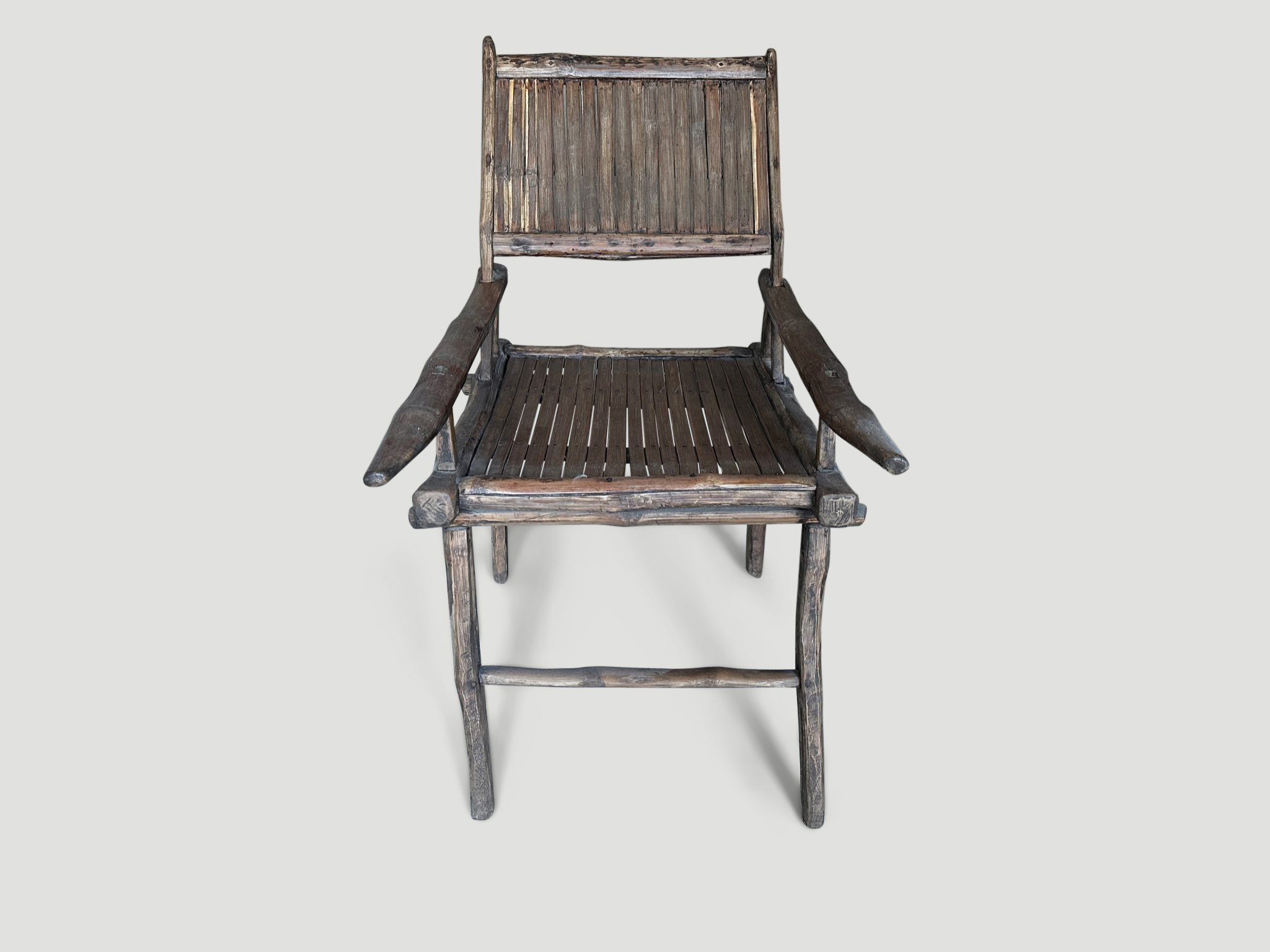 hand made antique bamboo chair