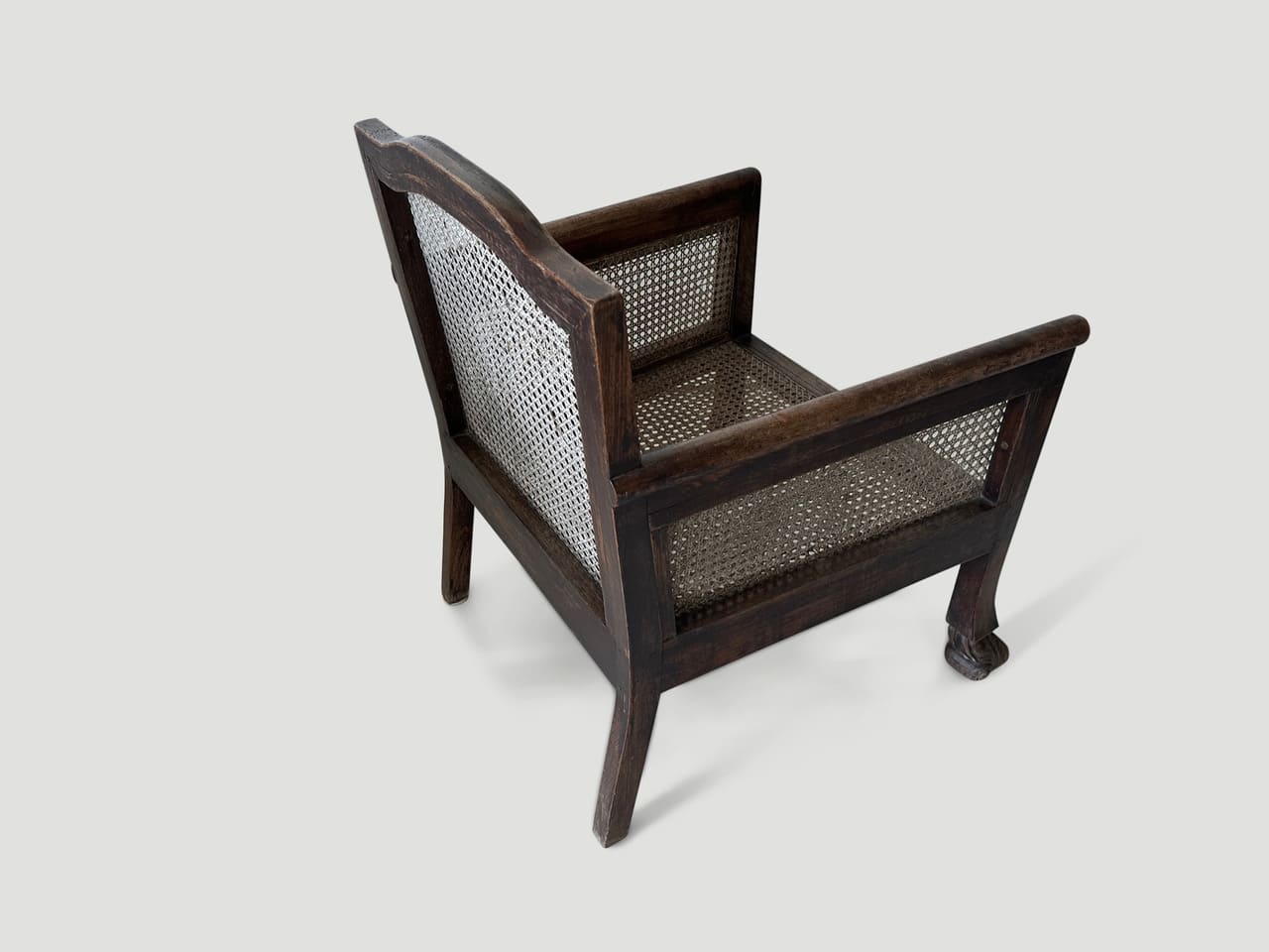 teak framed colonial chair