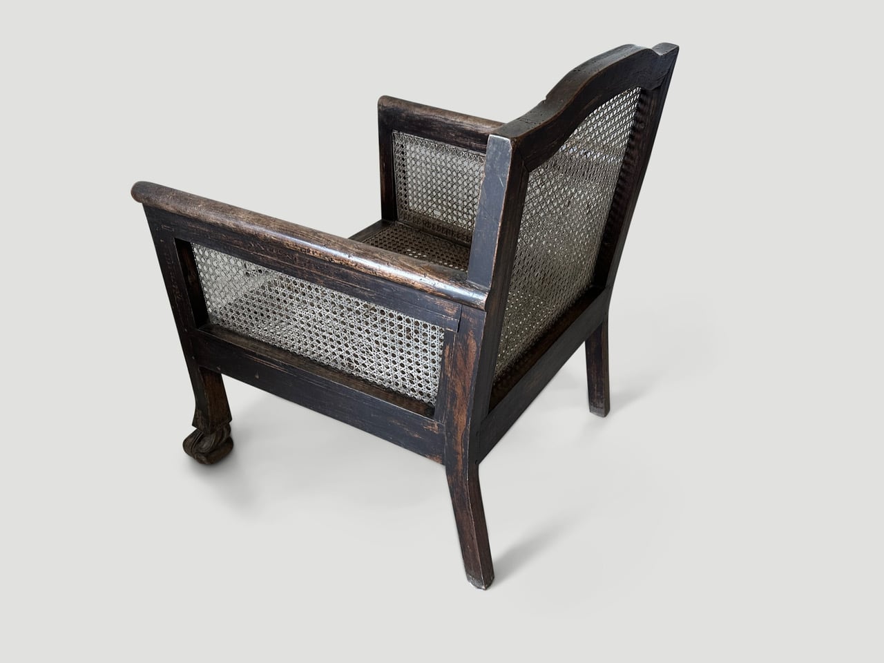 teak framed colonial chair