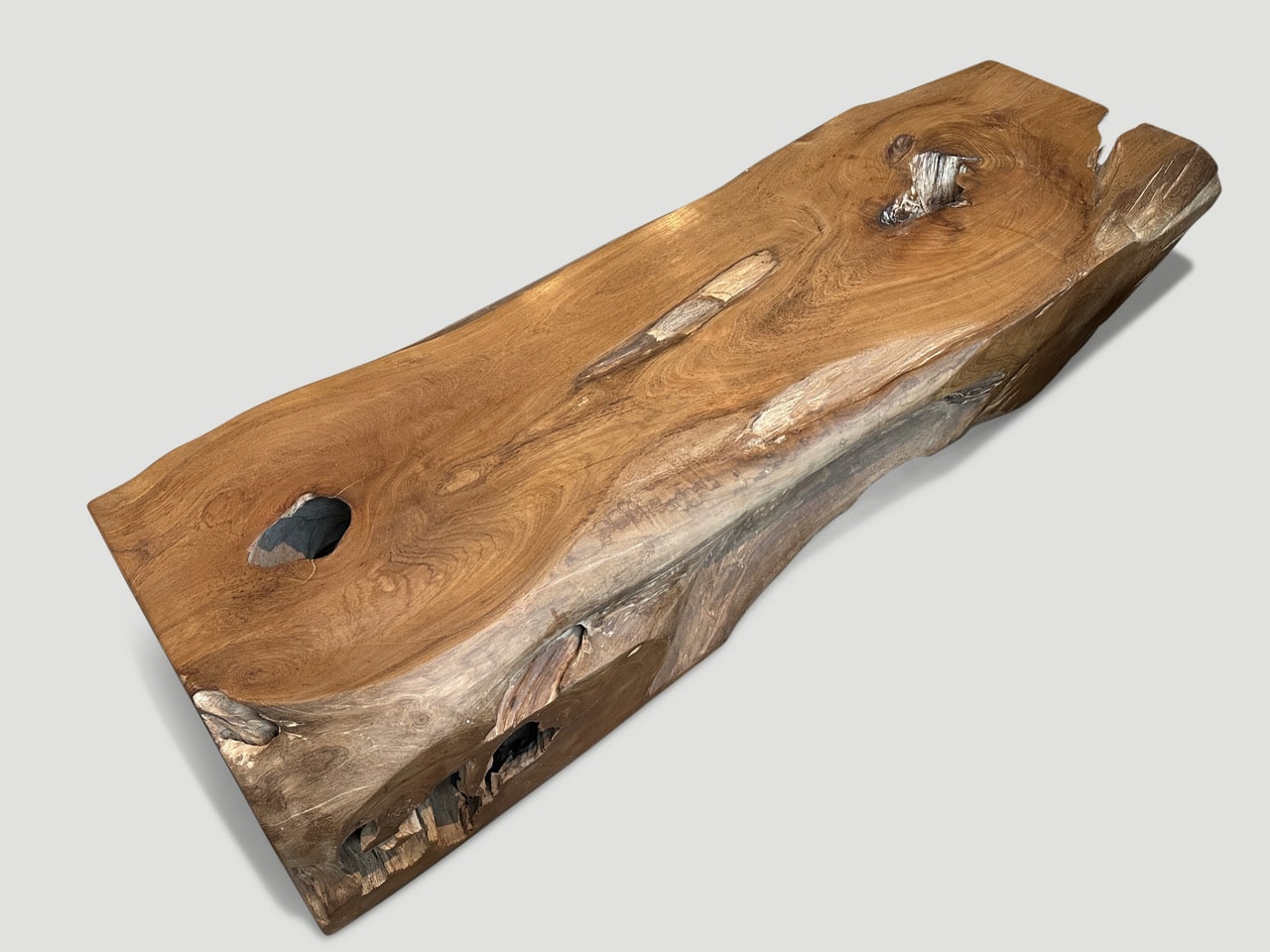 reclaimed teak wood coffee table or bench