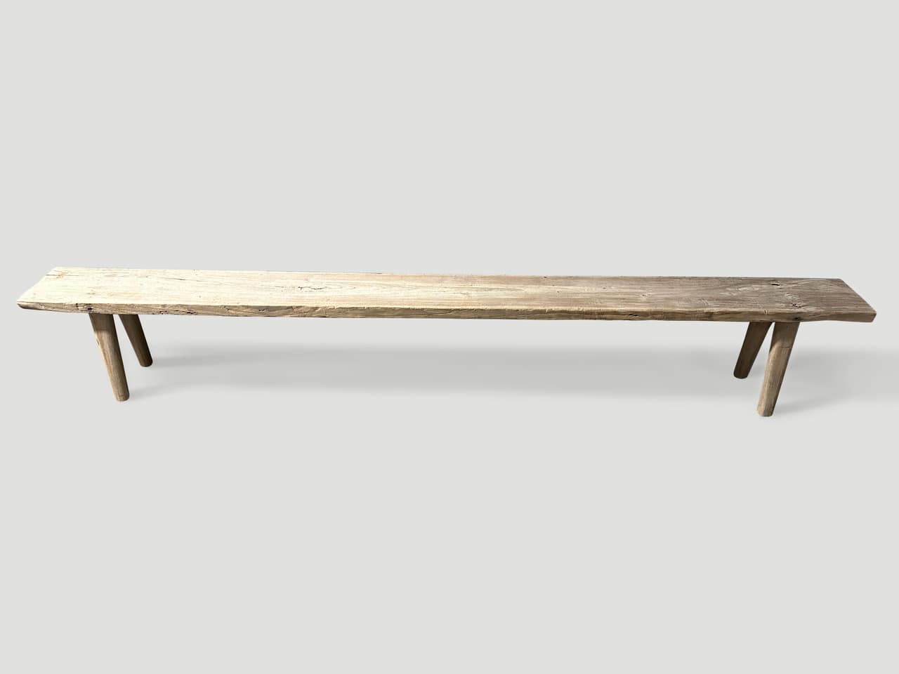 teak wood long antique bench