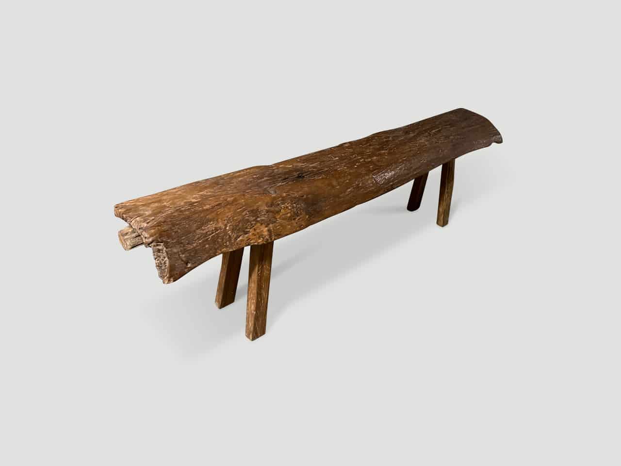 teak wood bench