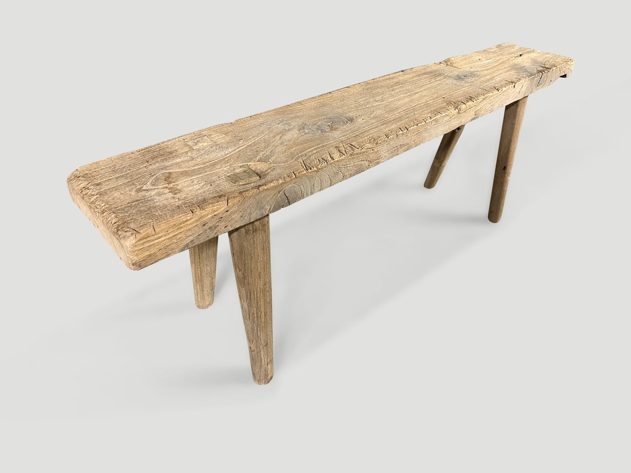 antique wood bench