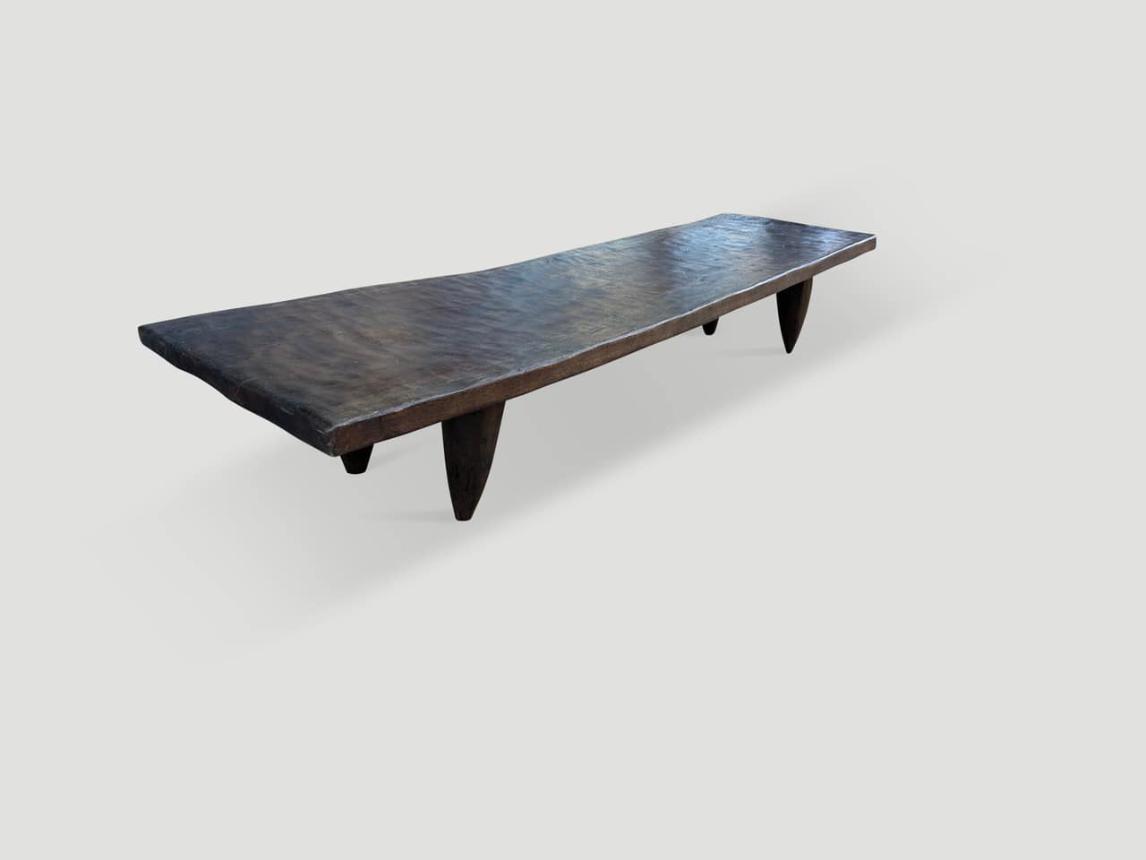 iron wood antique African bench