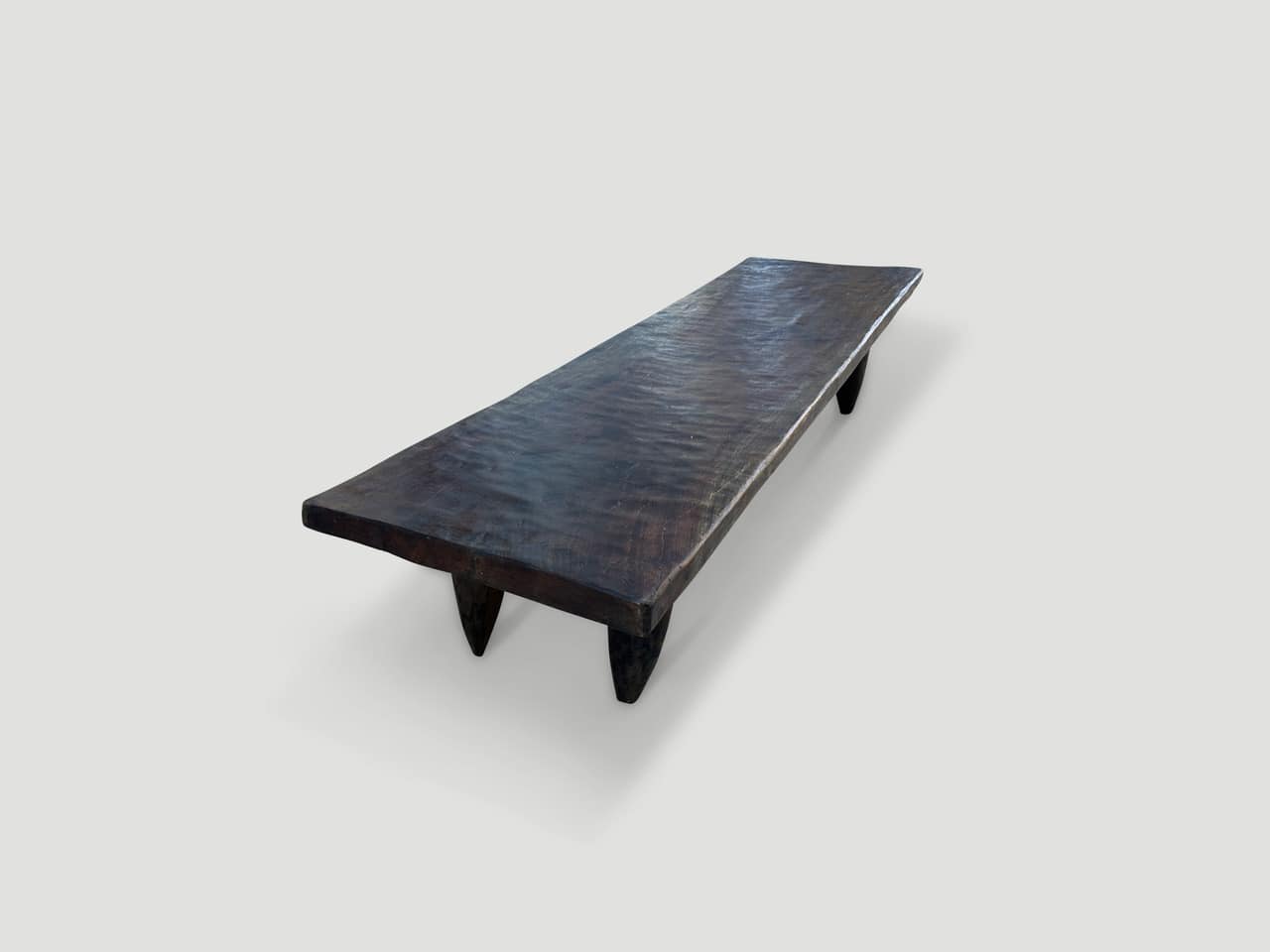 iron wood antique African bench