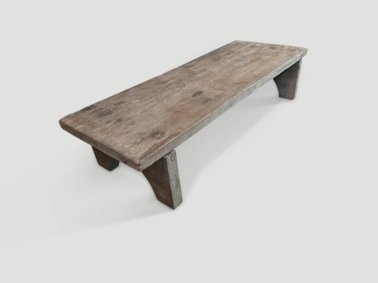 thick teak wood top coffee table