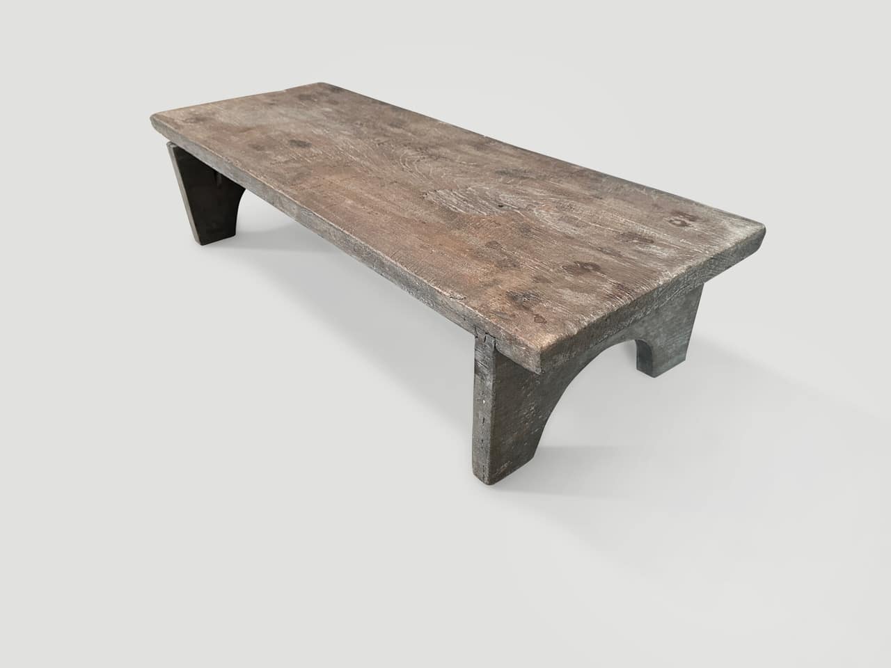 thick teak wood top coffee table