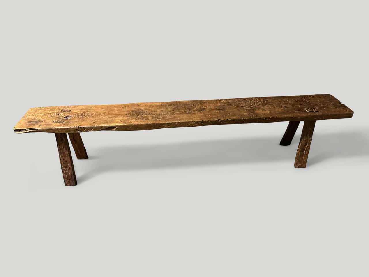 antique teak wood bench