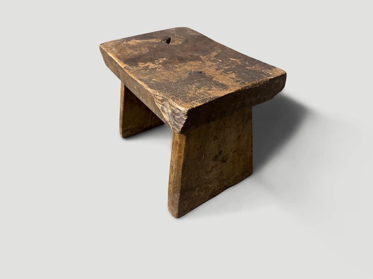 wabi sabi wood stool