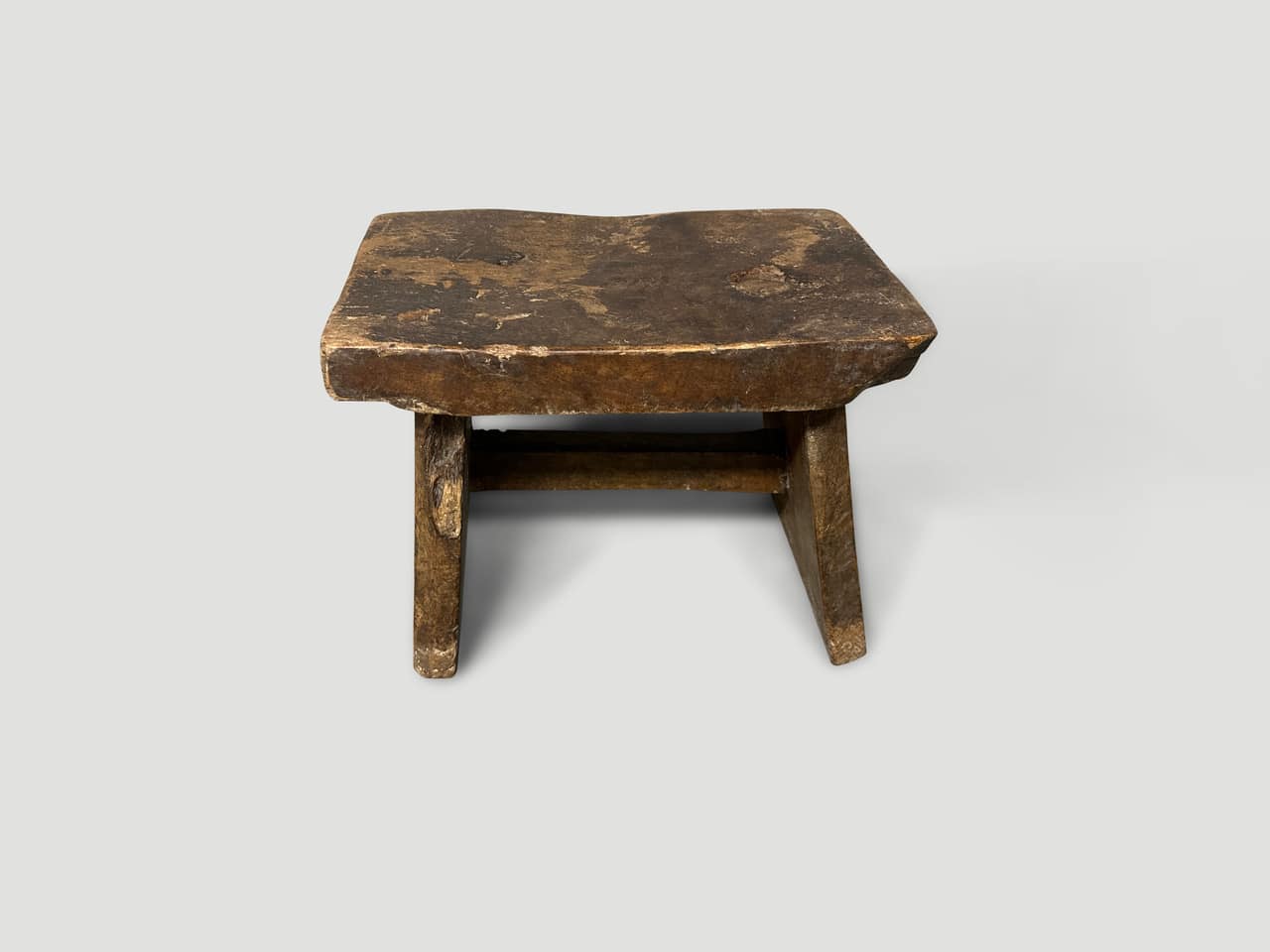 wabi sabi wood stool