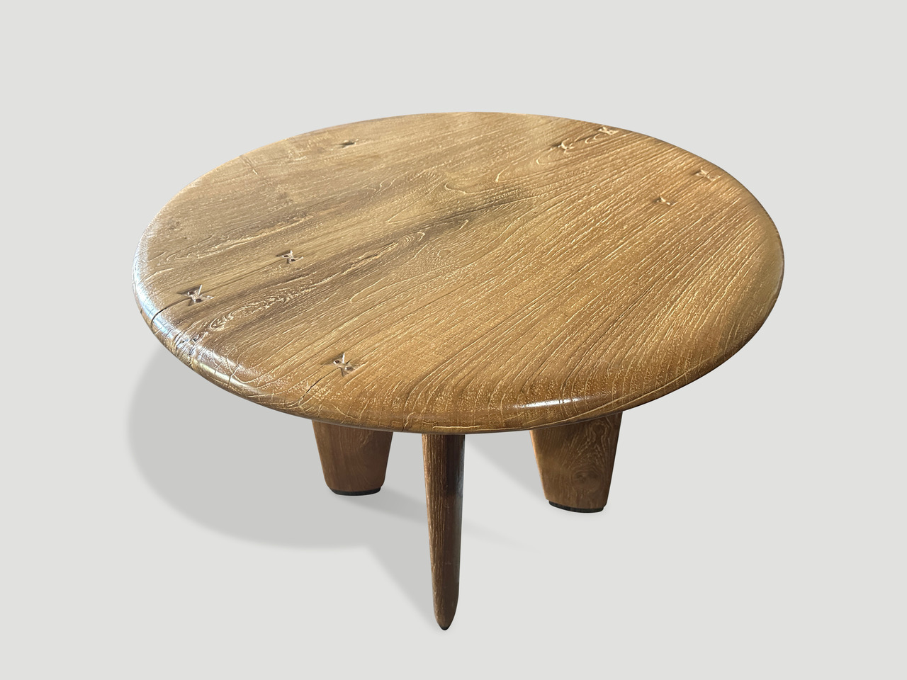 teak wood mid century couture round table