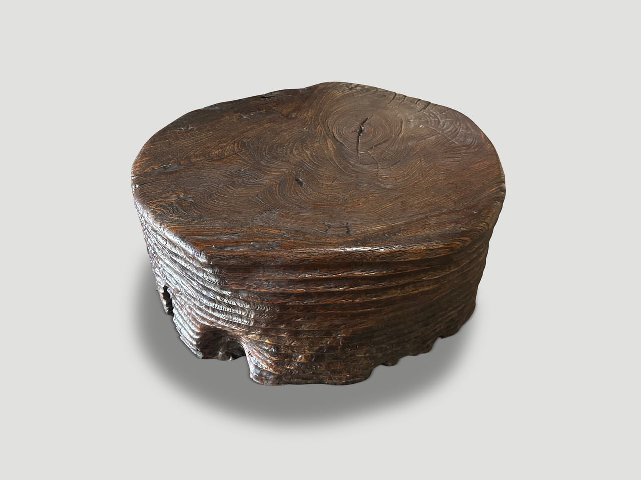 century old teak wood coffee table