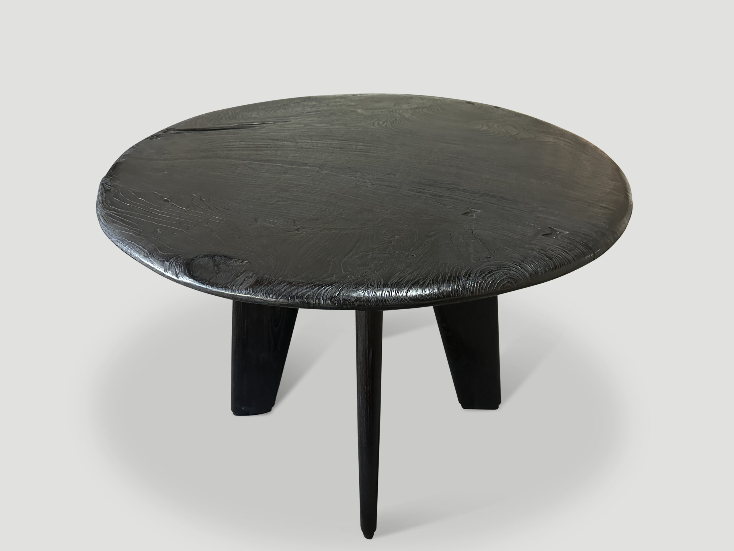 mid century couture espresso stained table