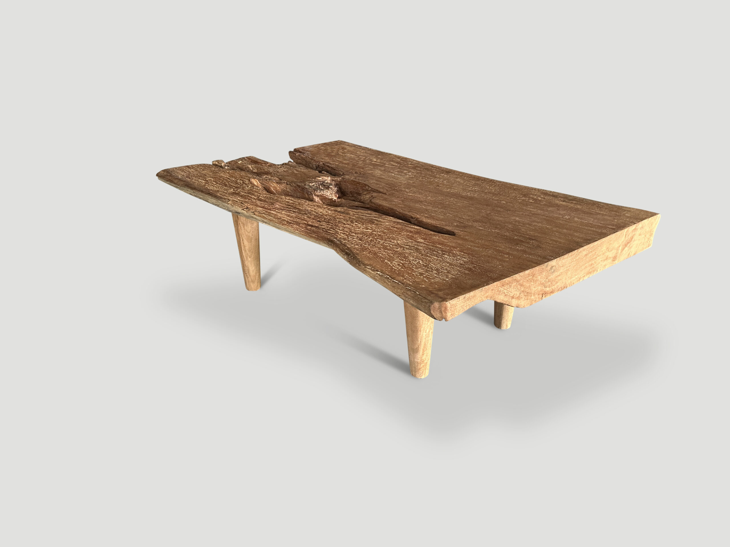 organic single slab coffee table