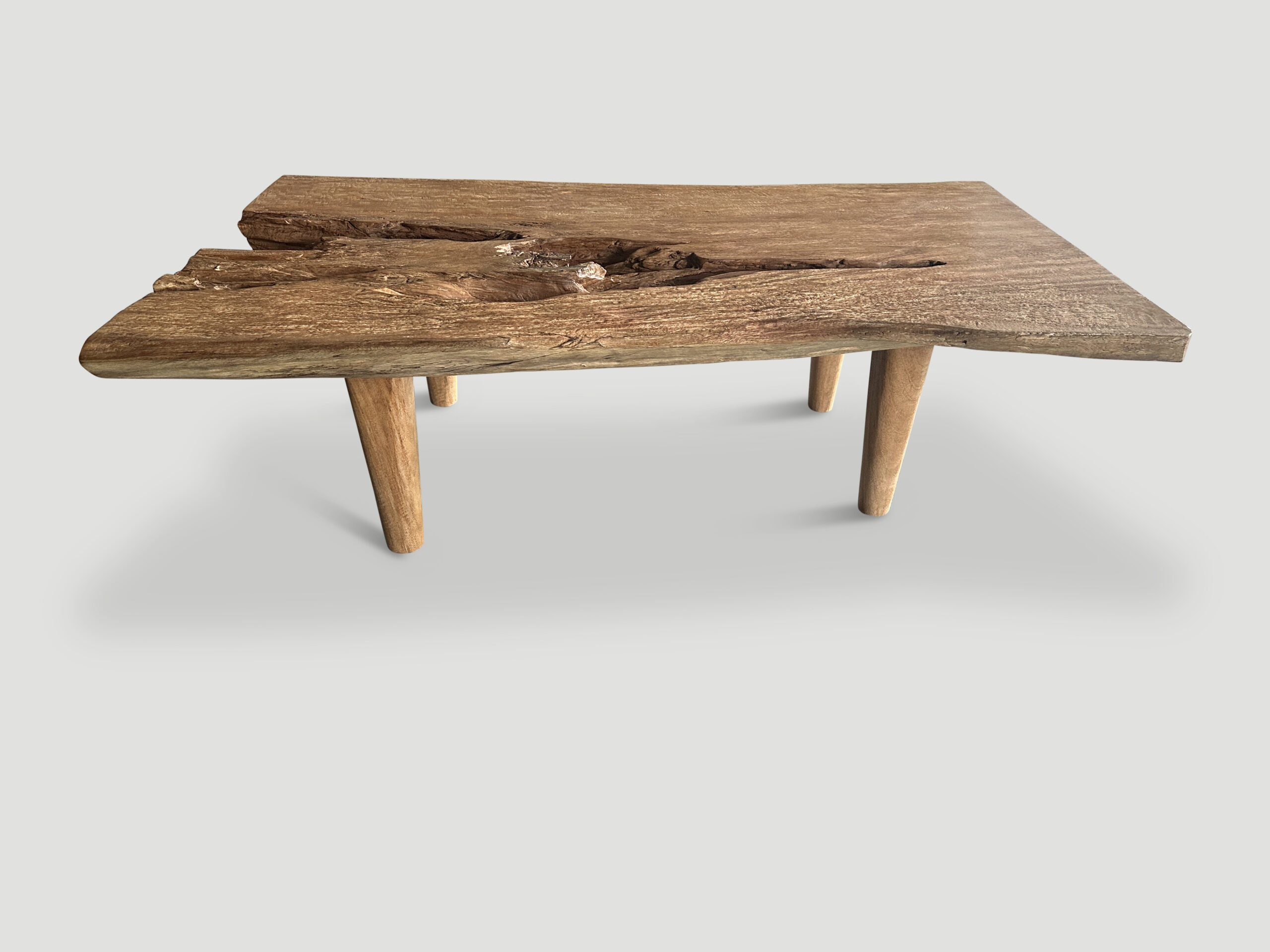 organic single slab coffee table