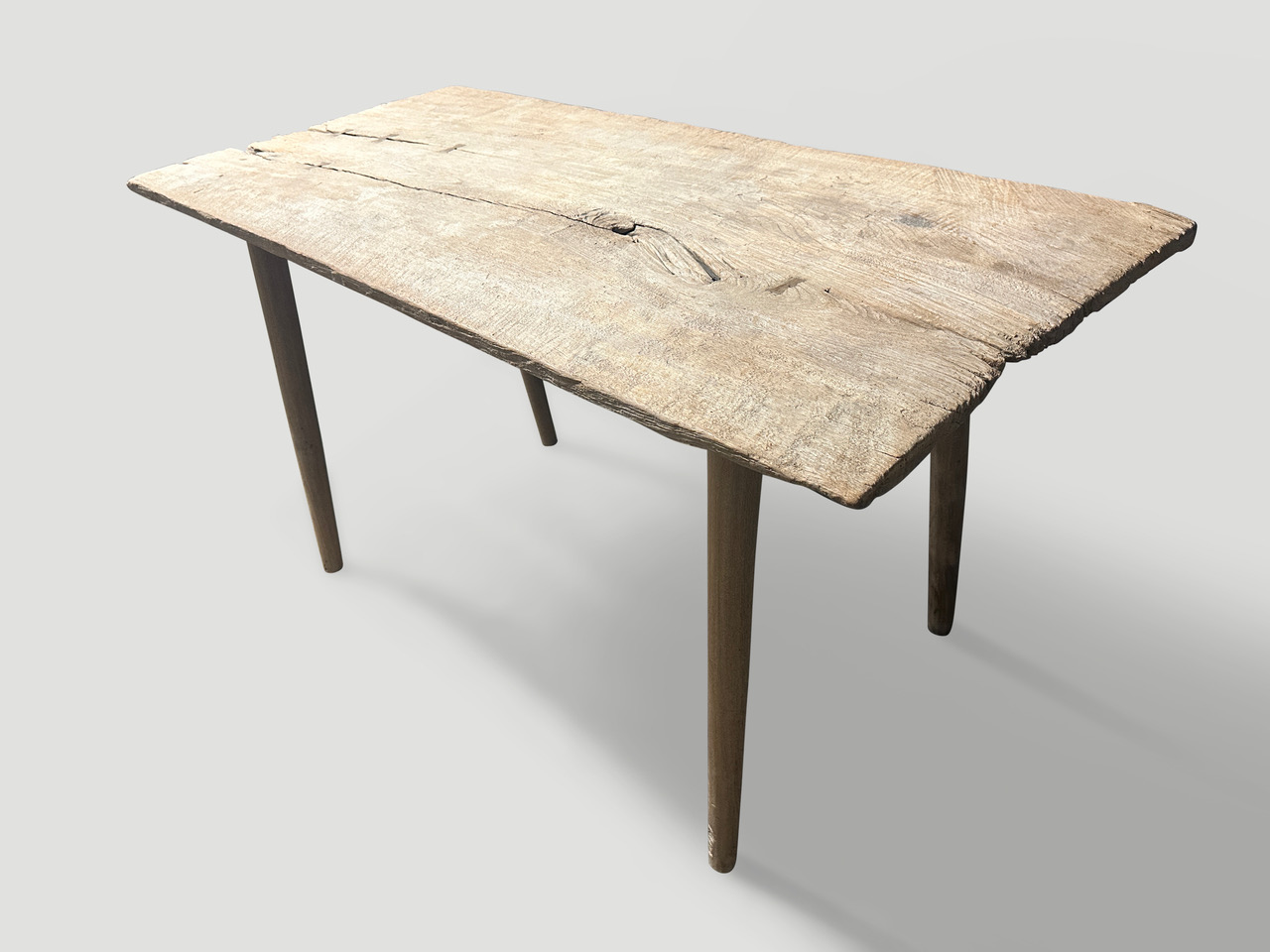 teak wood console or desk