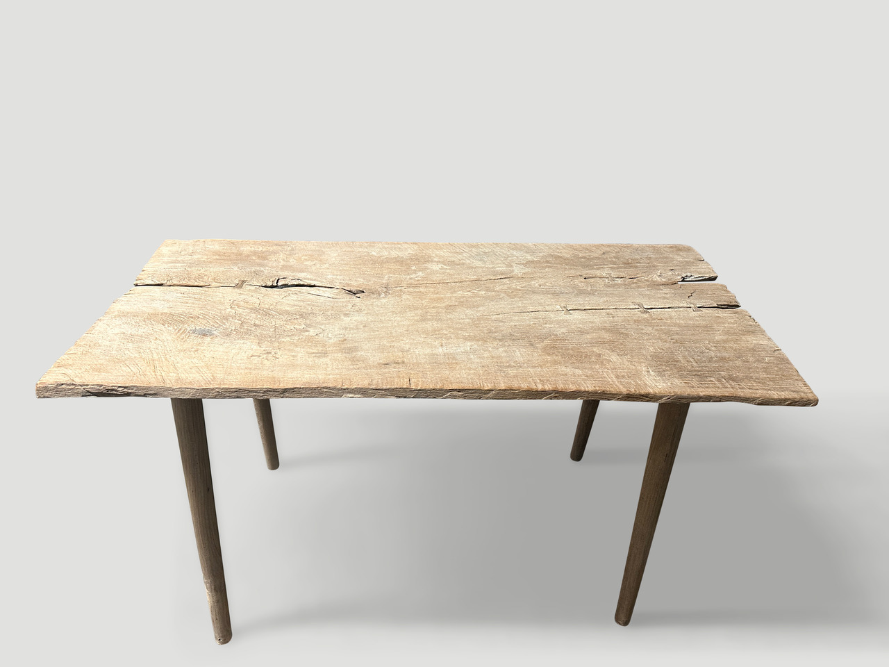 teak wood console or desk