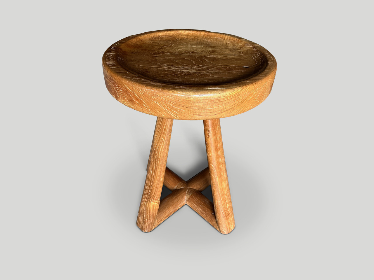century old teak wood or side table