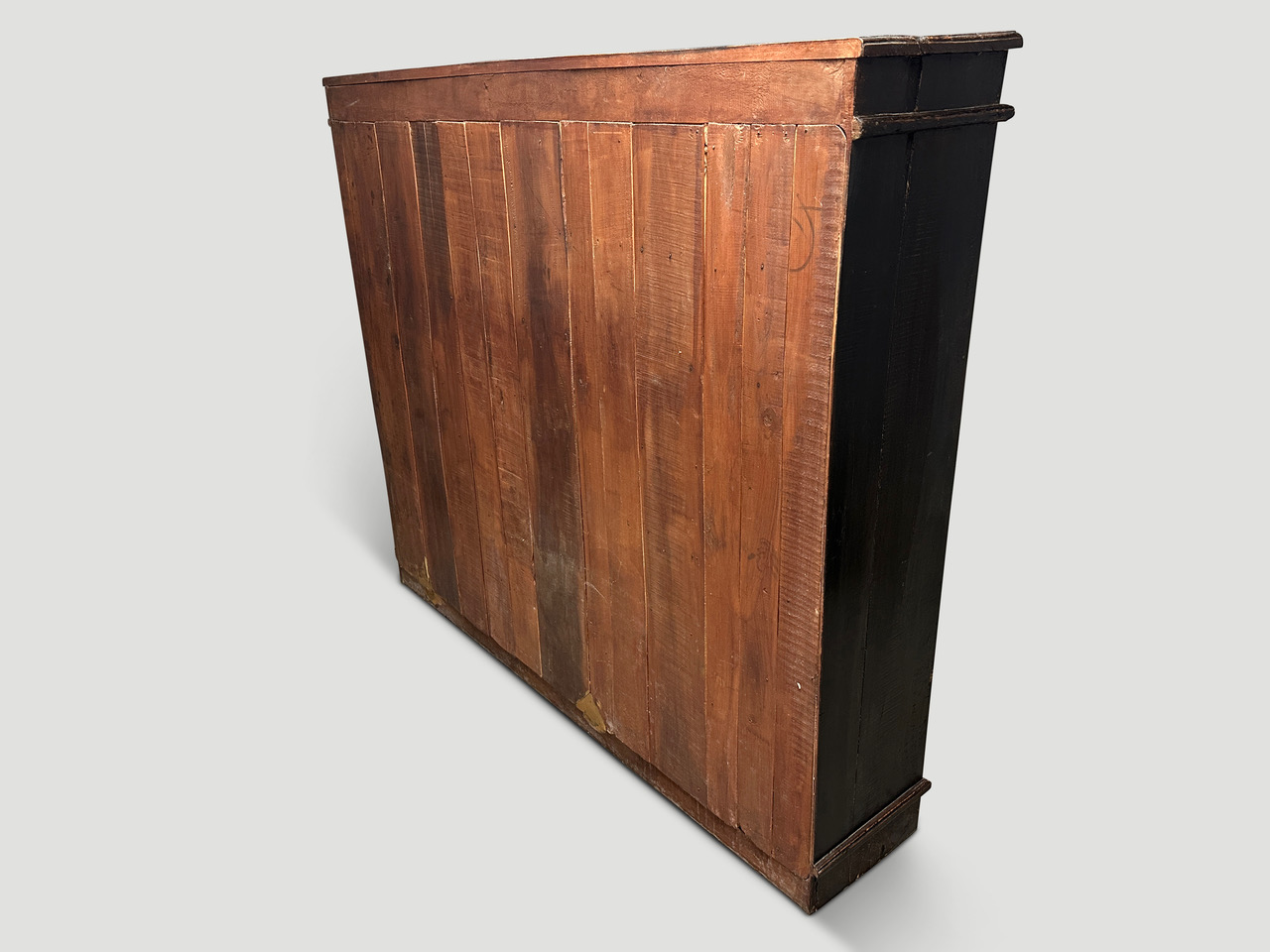 teak wood cabinet with an espresso lacquer