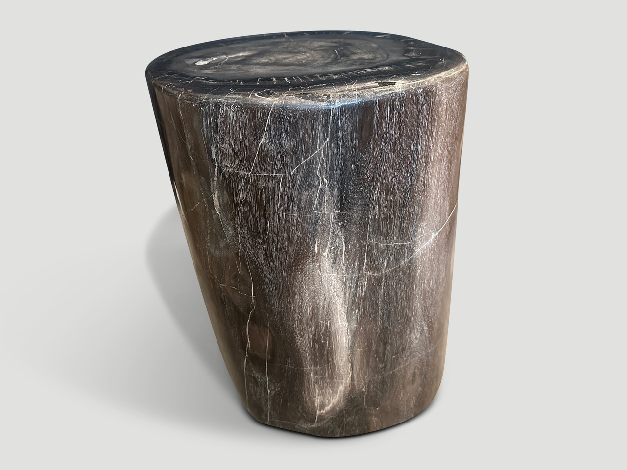 high quality petrified wood side table