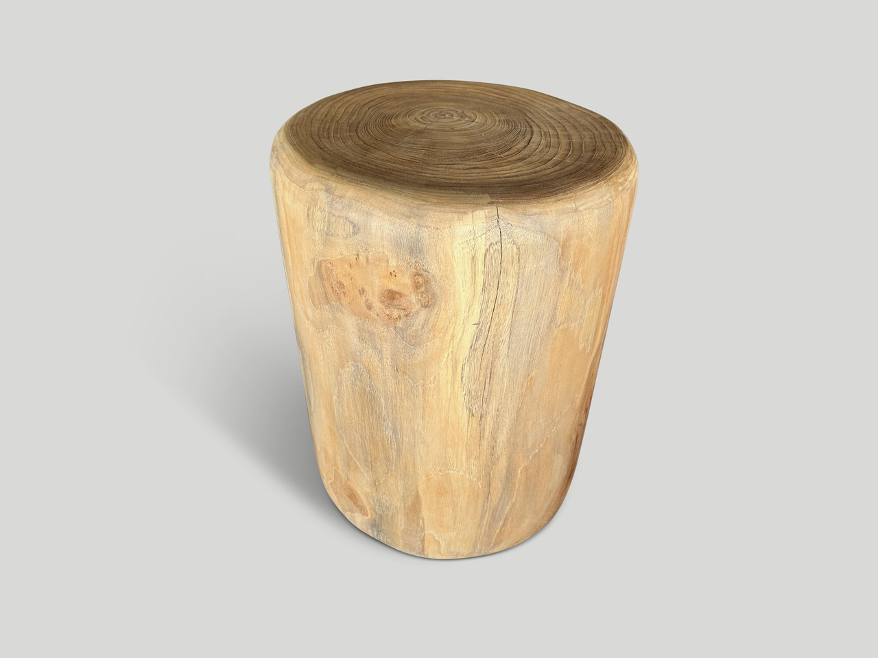 teak wood side table or stool